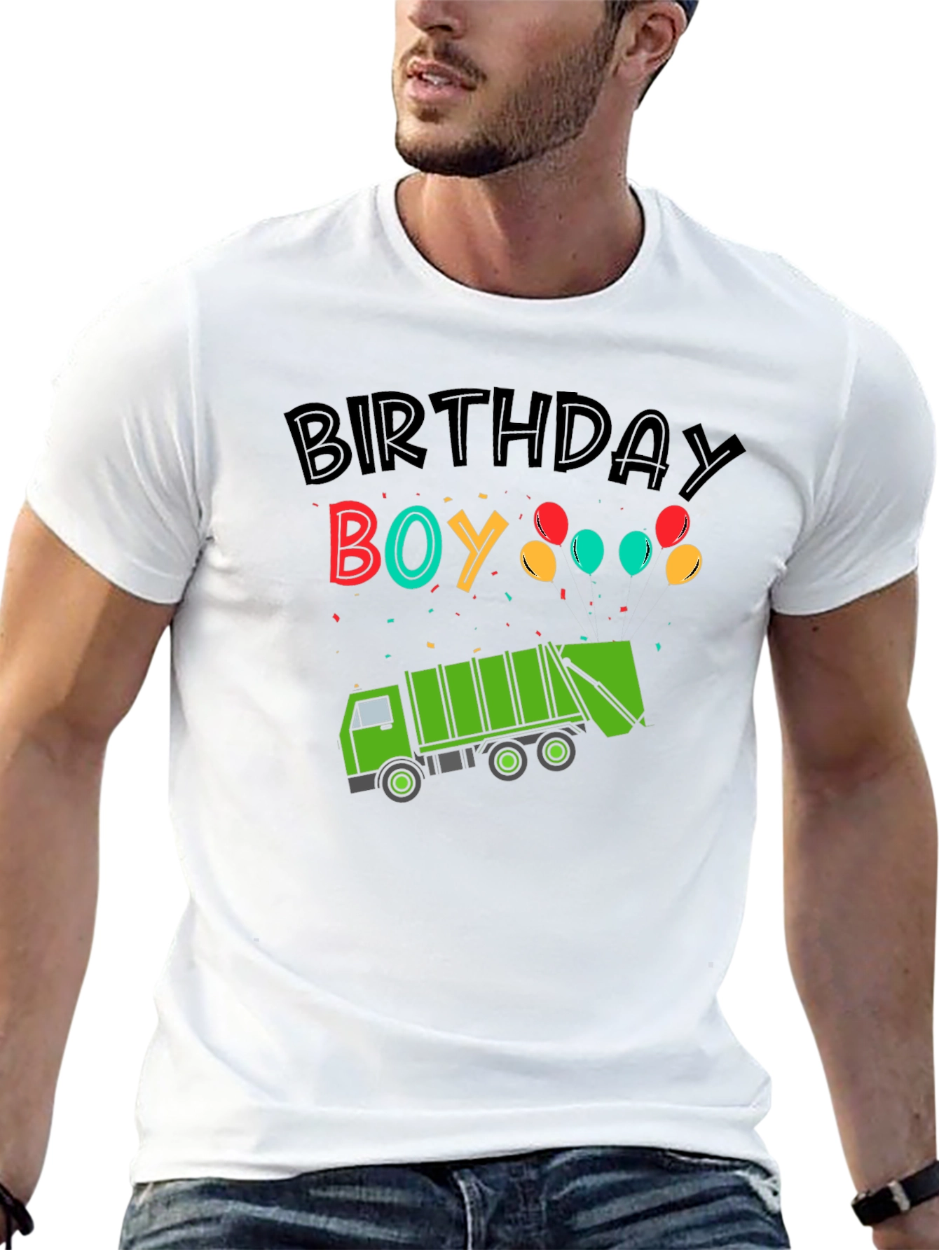 Birthday Boy Garbage Truck T-Shirt