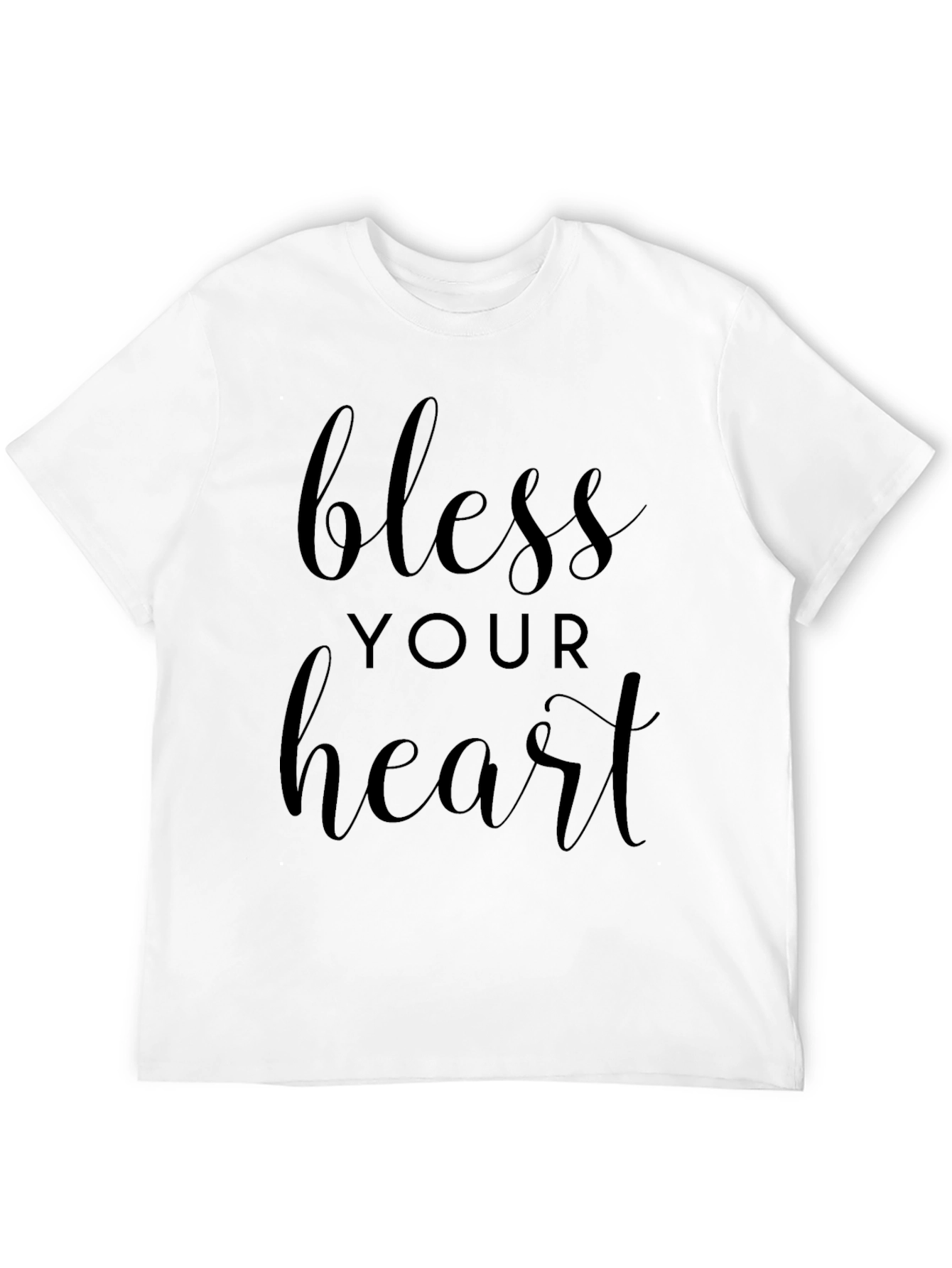 Bless Your Heart Black Graphic T-Shirt