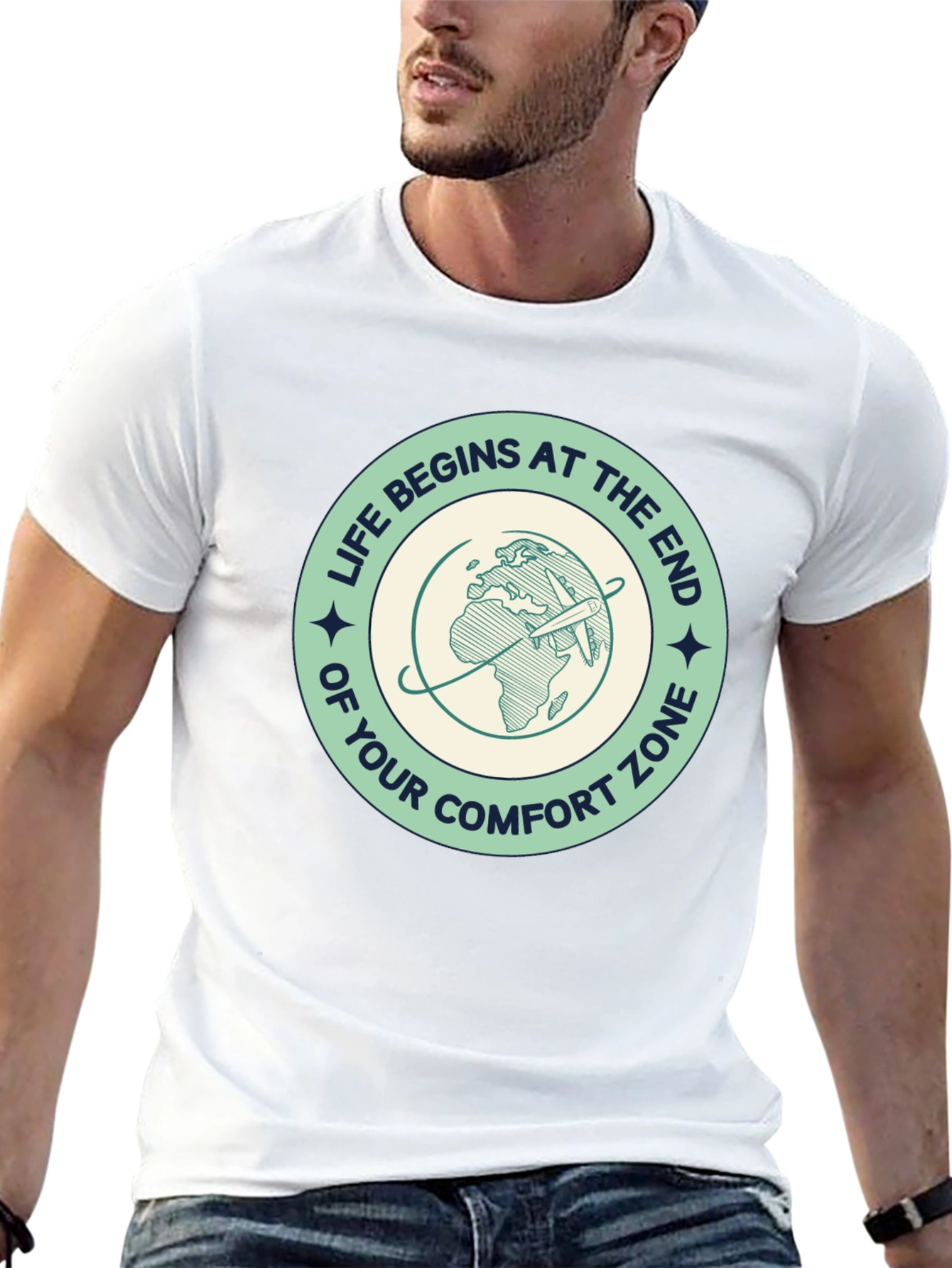 Adventure Begins Tee - Comfort Zone Departure