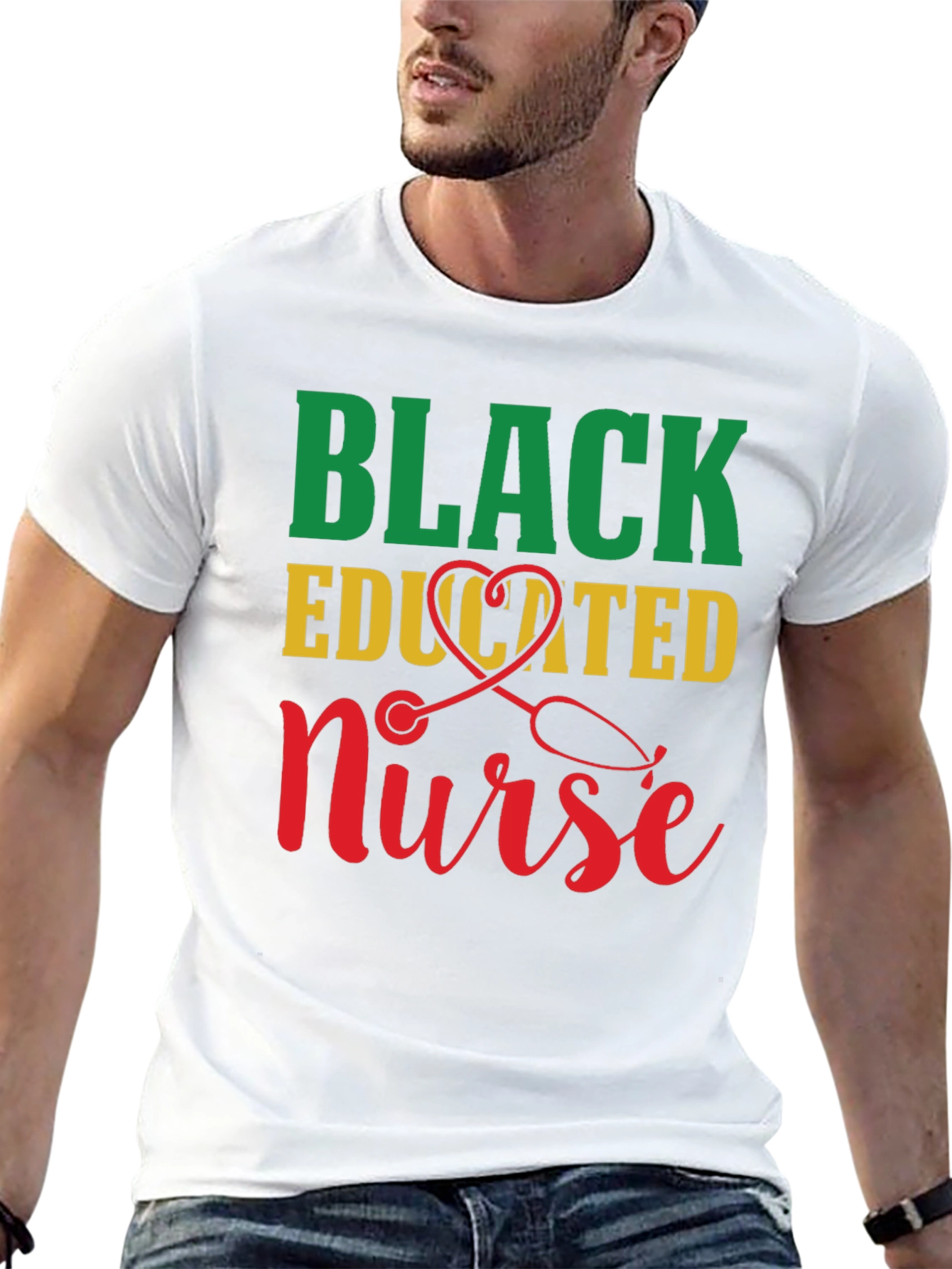 Black Educated Nurse T-Shirt