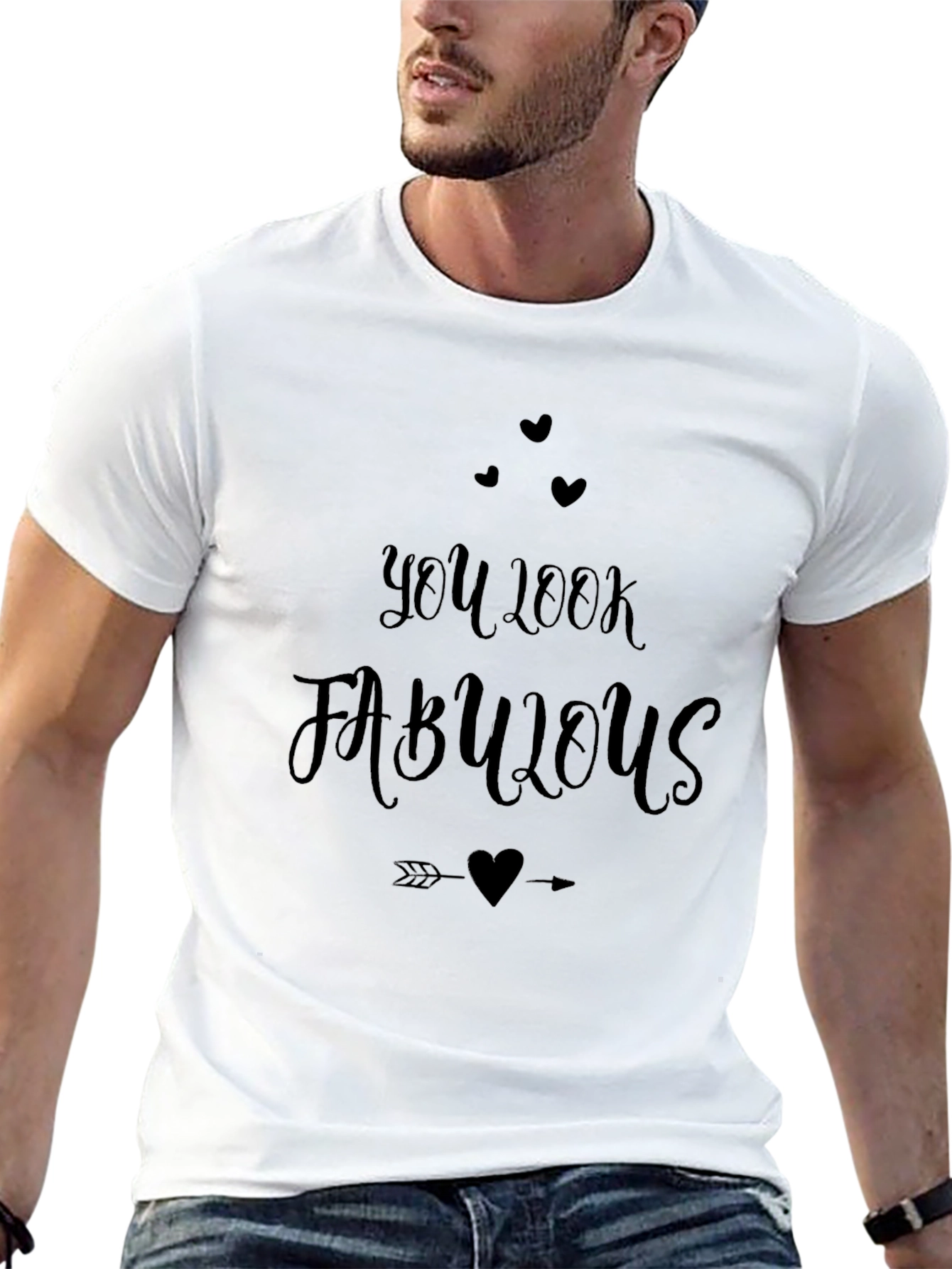 You Look Fabulous Graphic Tee - Soft Black T-Shirt