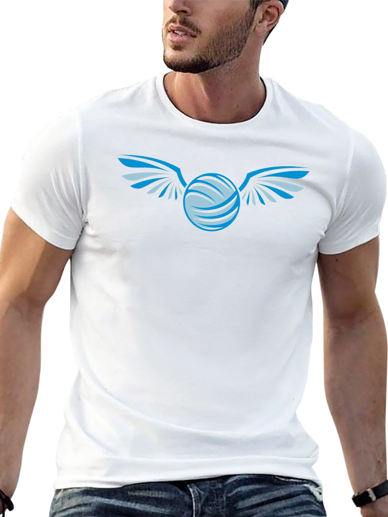 Winged Orb Graphic Black T-Shirt