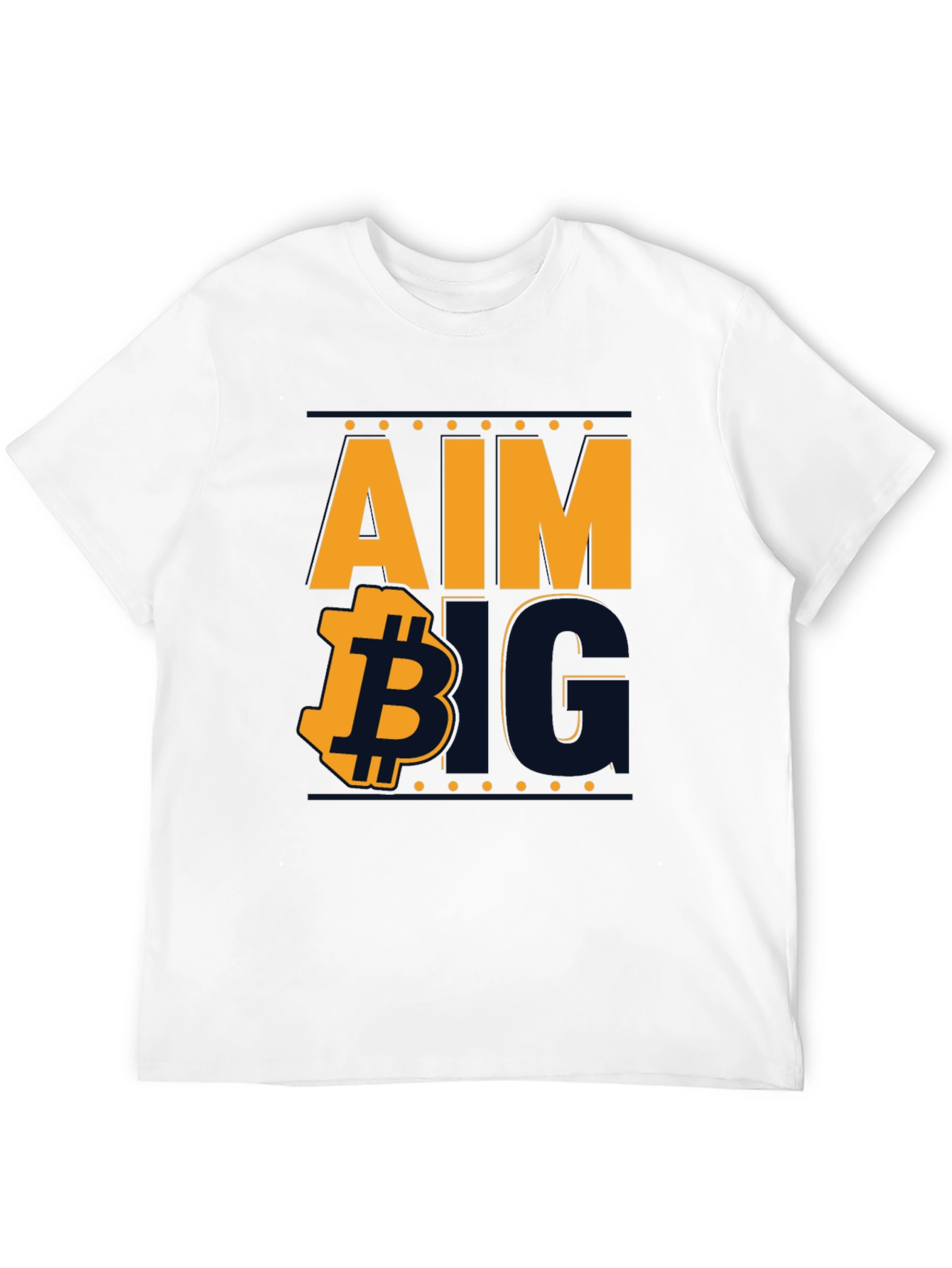 Aim Big Bitcoin Graphic Tee - Black