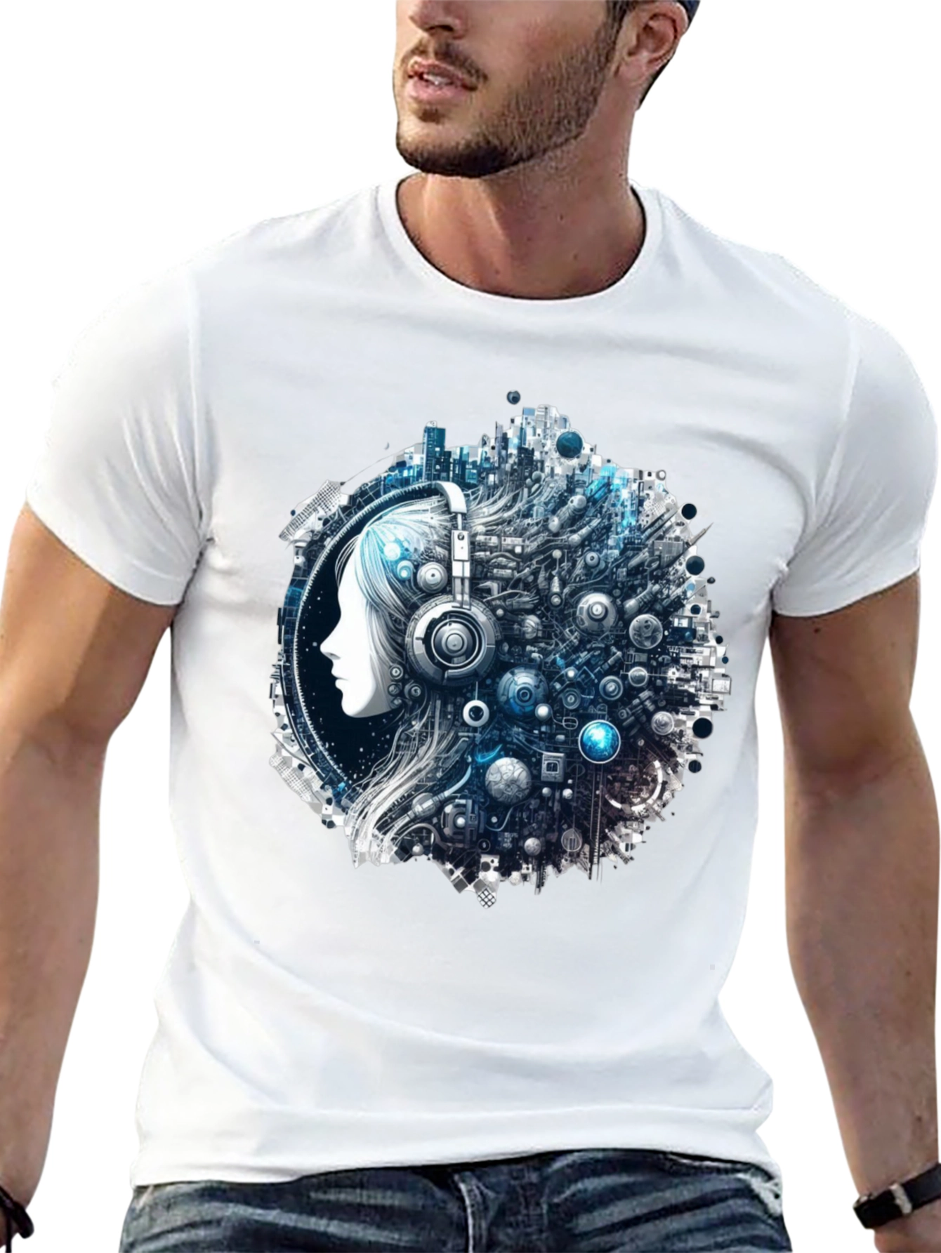 Abstract Tech Mindset Graphic Tee