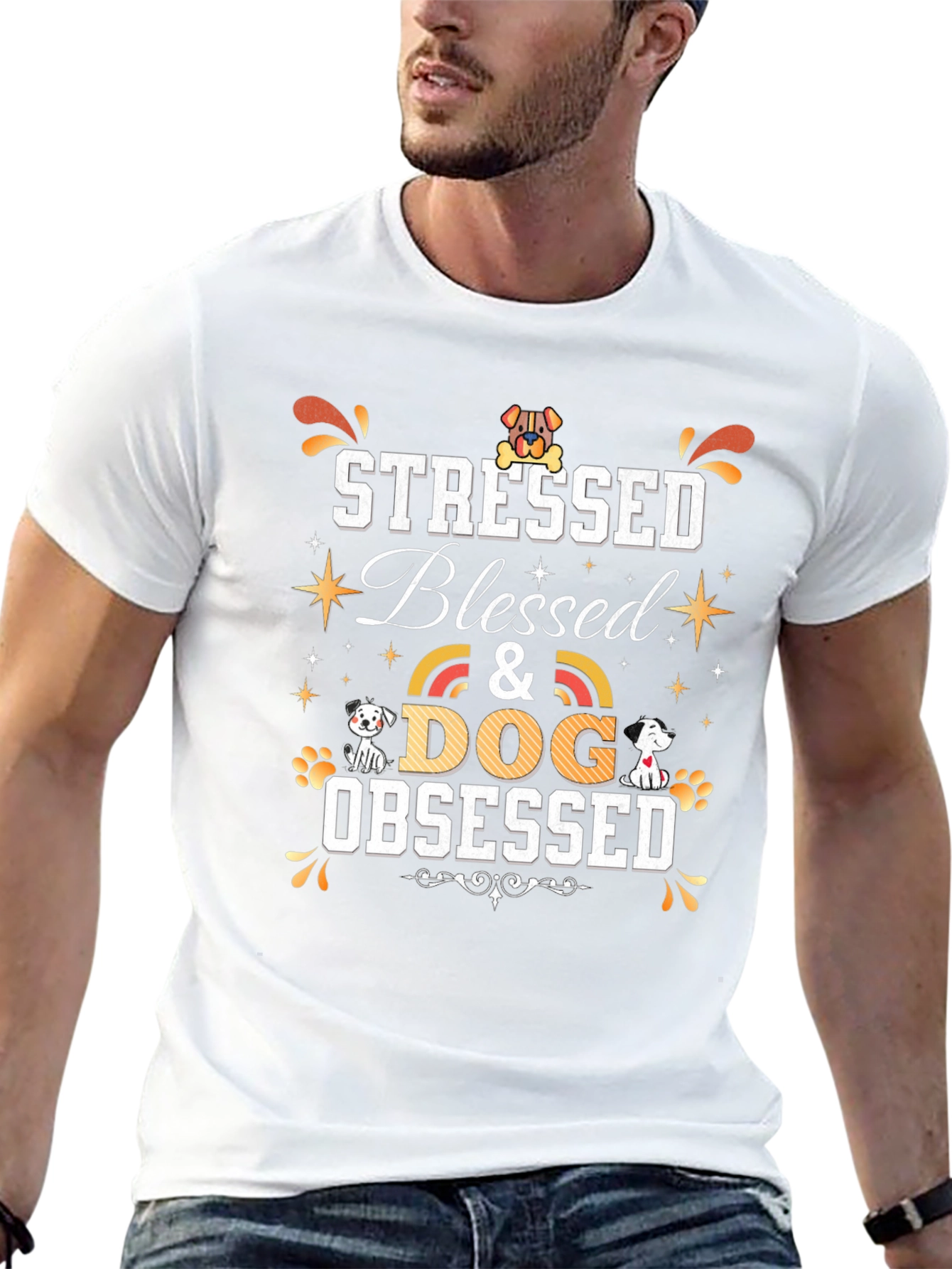 Stressed Blessed & Dog Obsessed T-Shirt