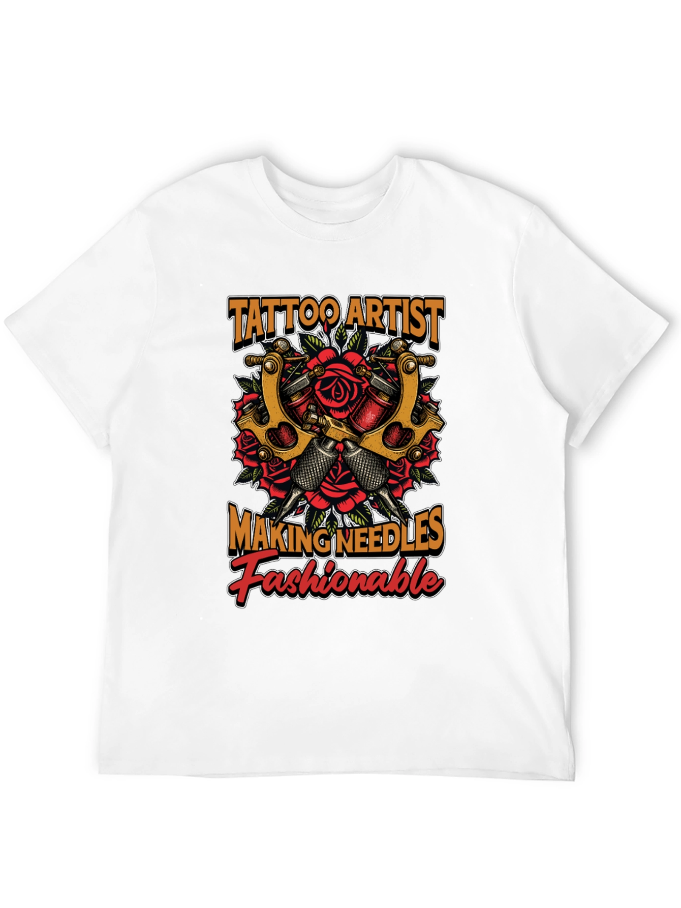Tattoo Artist Needles Fashionable Graphic T-Shirt
