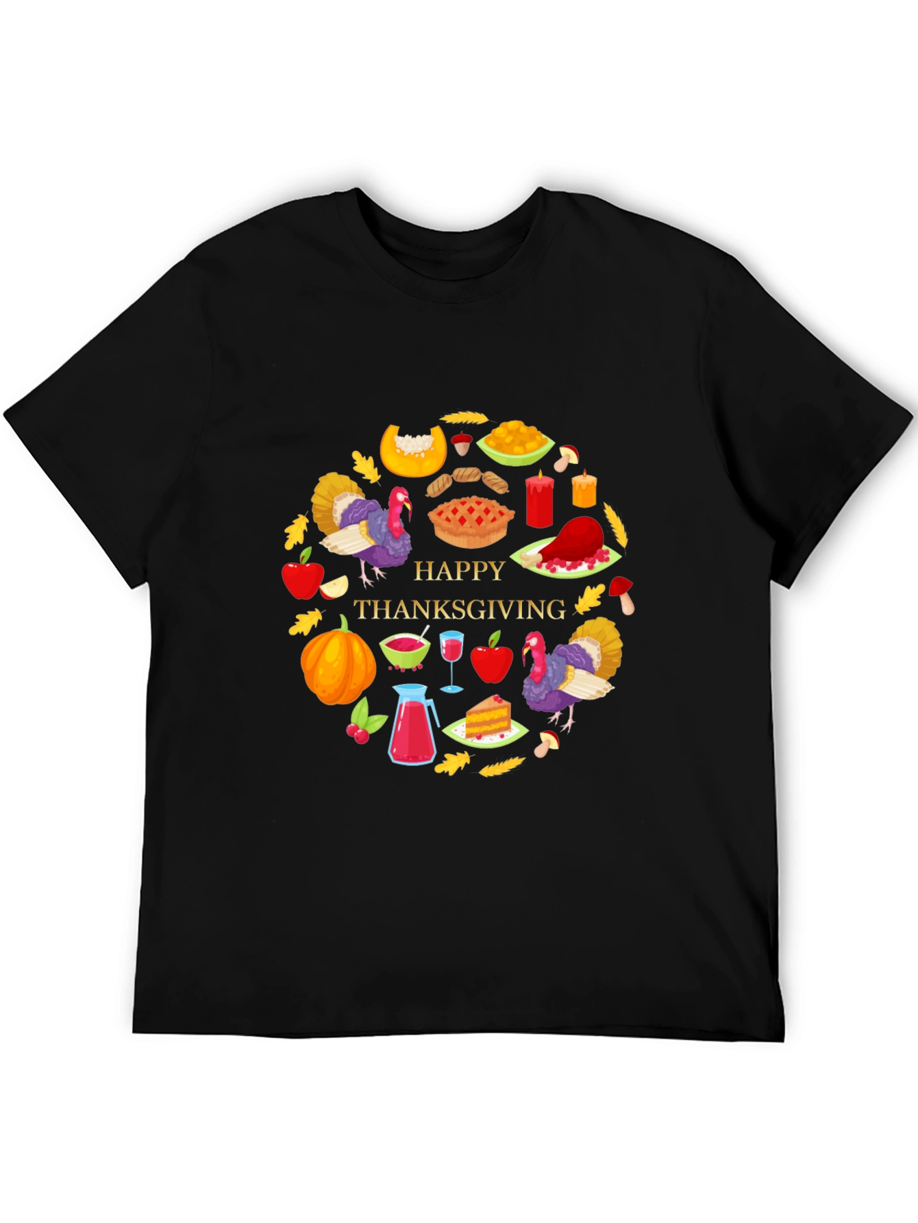Thanksgiving Graphic Tee - Festive Holiday Shirt