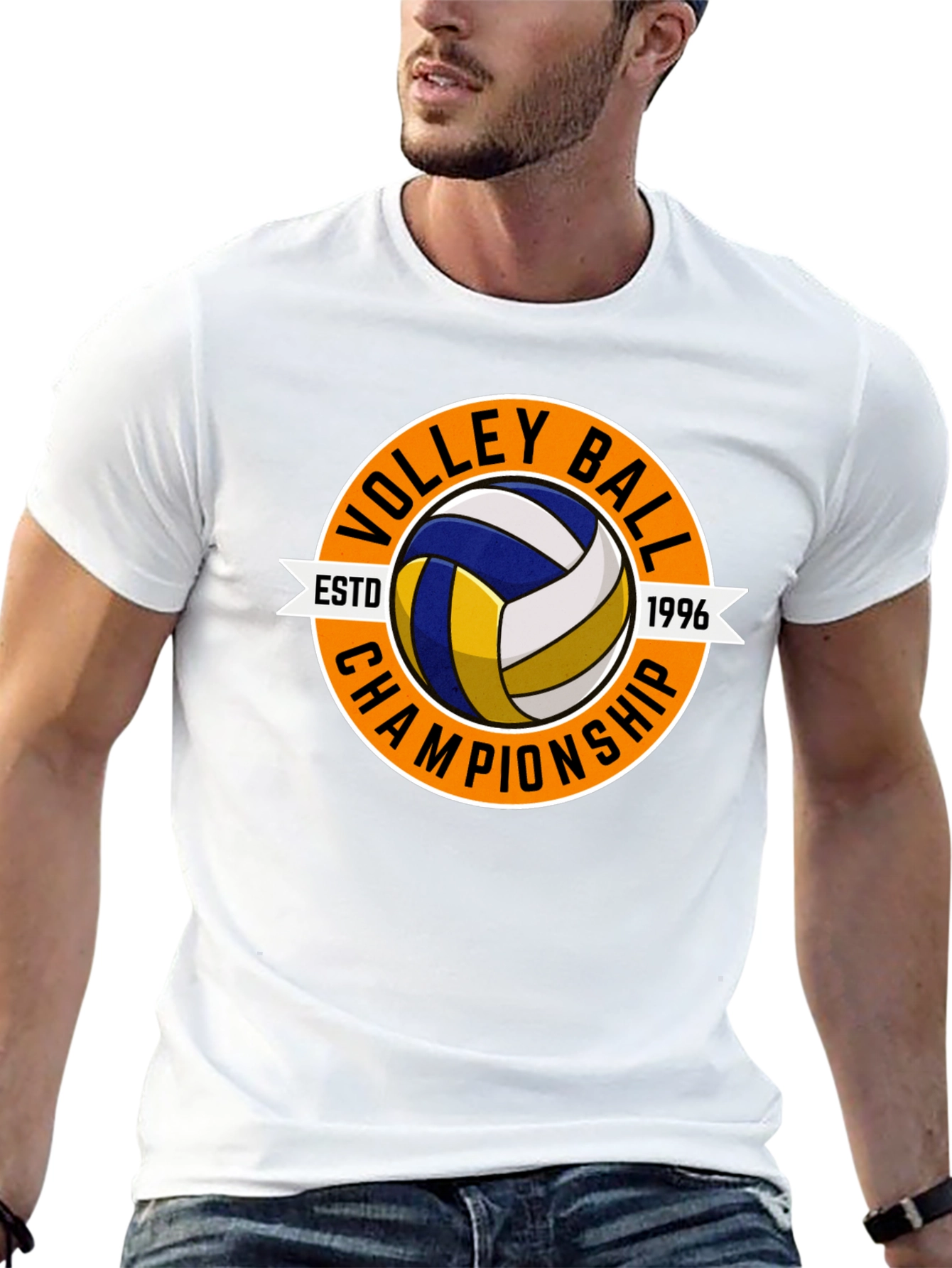 Volleyball Championship Black T-Shirt