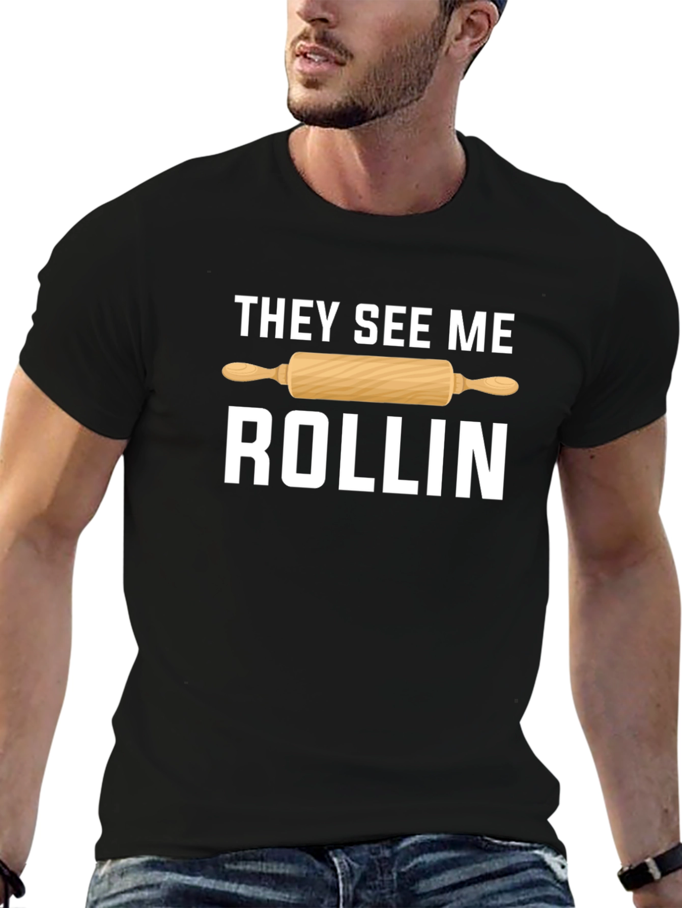 They See Me Rollin Funny Baker T-Shirt