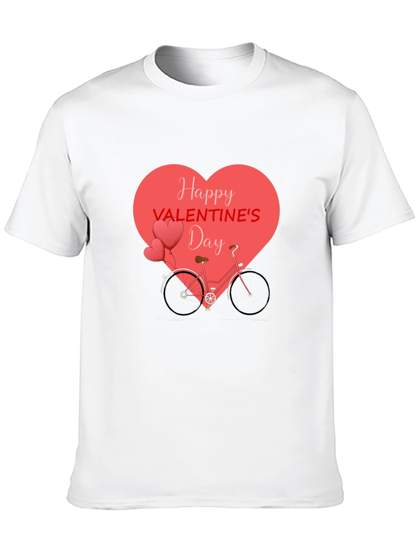 Valentines Day Bicycle Heart T-Shirt