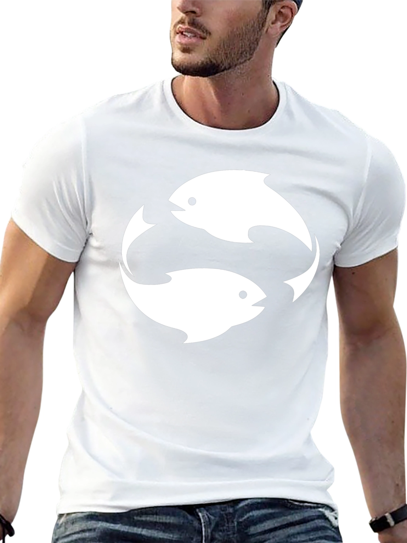 Yin Yang Fish Graphic T-Shirt