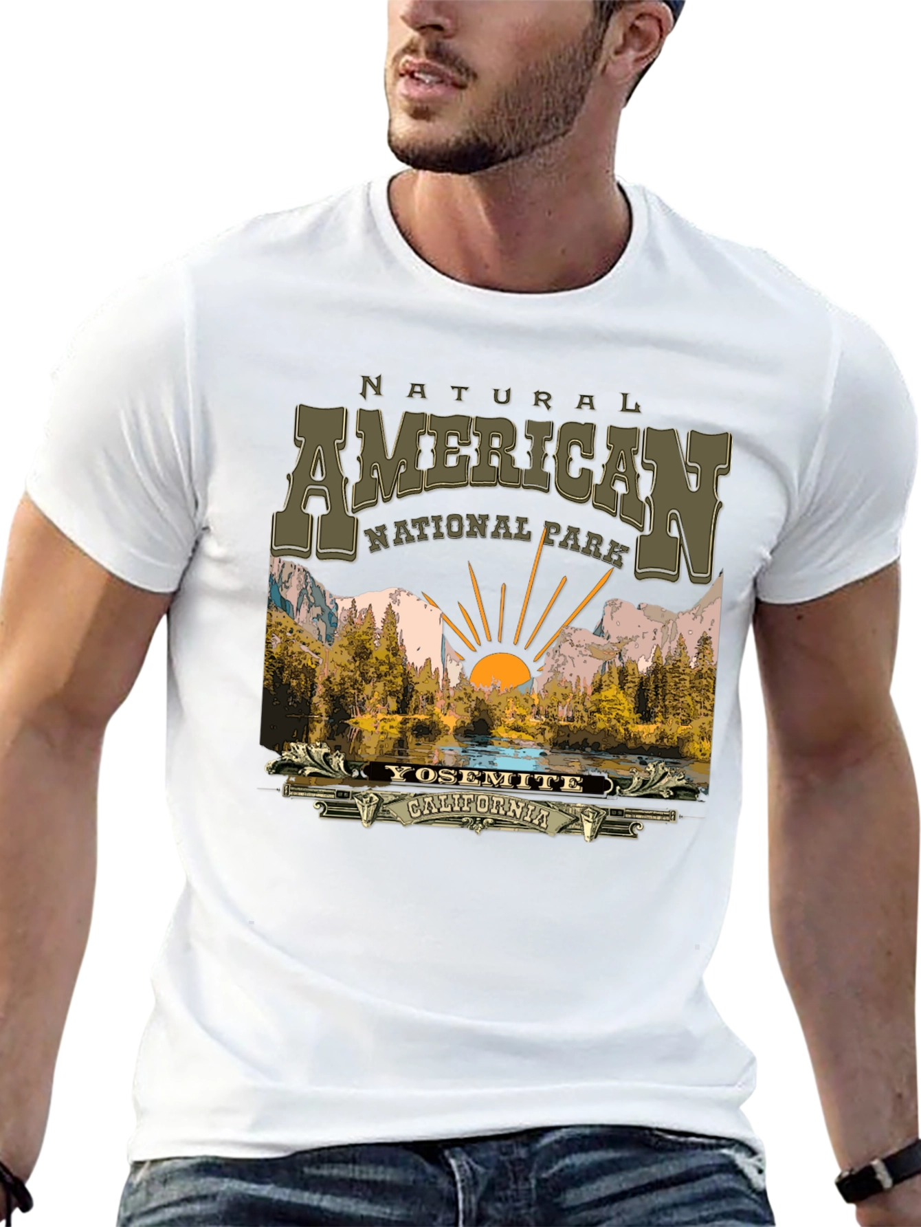 Yosemite National Park Graphic Tee - Black