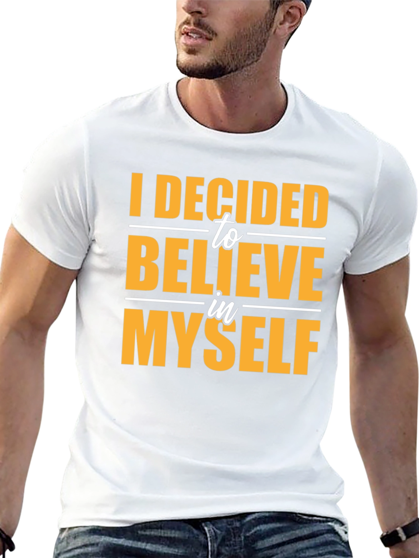 Believe In Myself Black Graphic Tee
