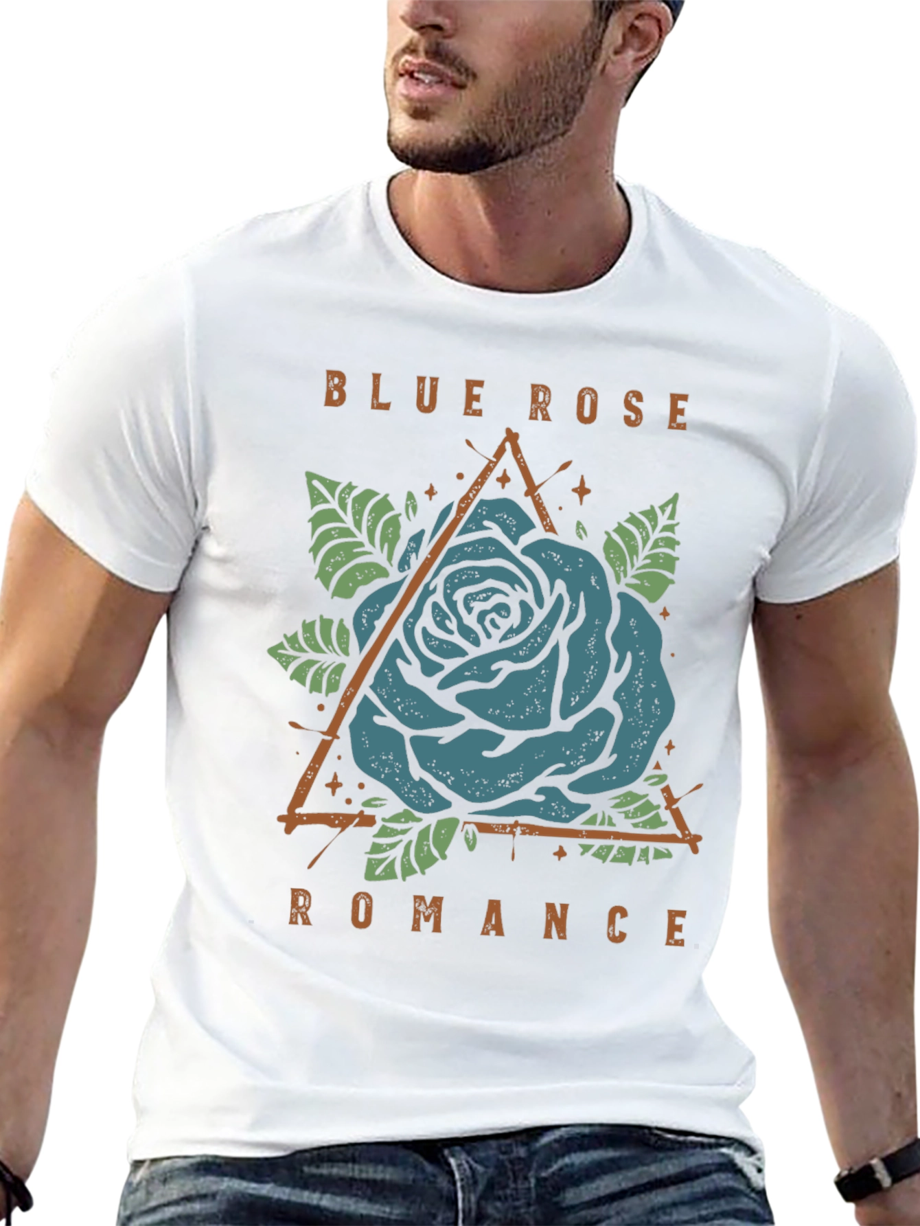 Blue Rose Romance Graphic Tee