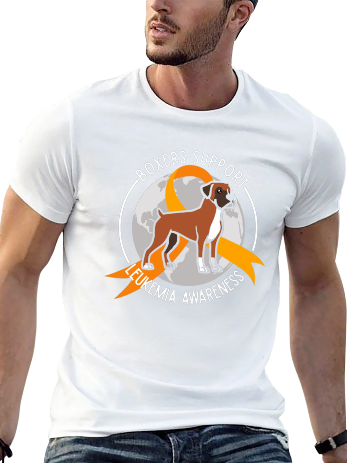 Boxer Leukemia Awareness T-Shirt