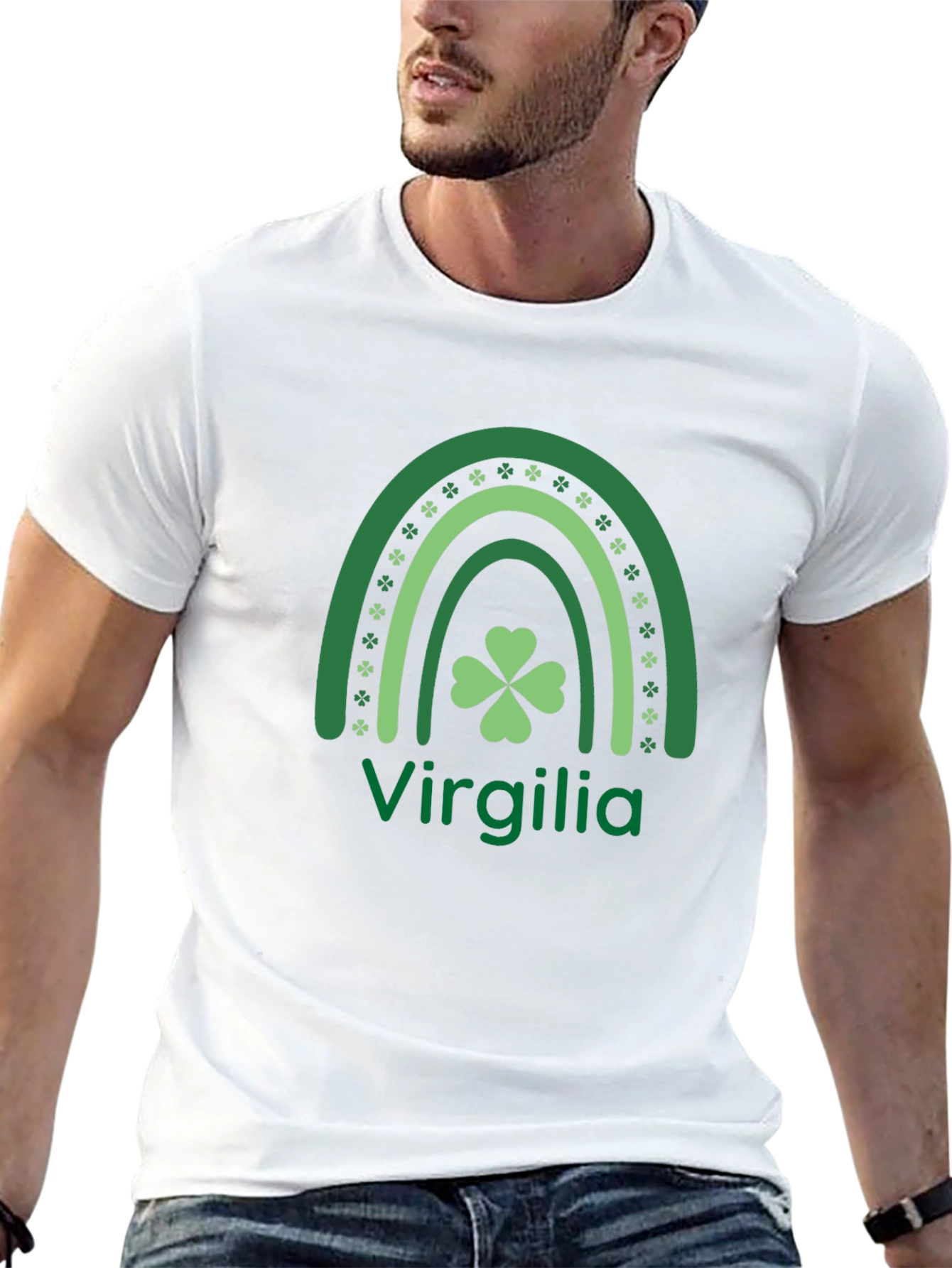 Virgilia St. Patricks Day Rainbow T-Shirt