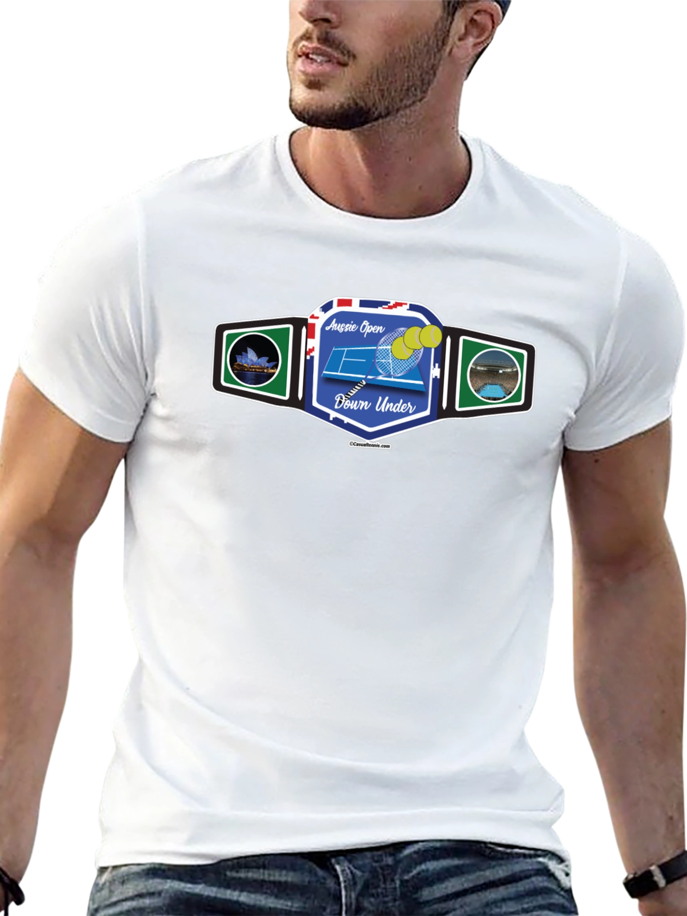Aussie Open Down Under Black T-Shirt
