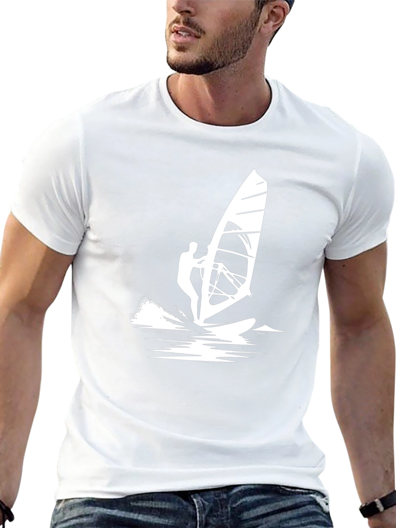 Windsurfer Graphic Tee - Black