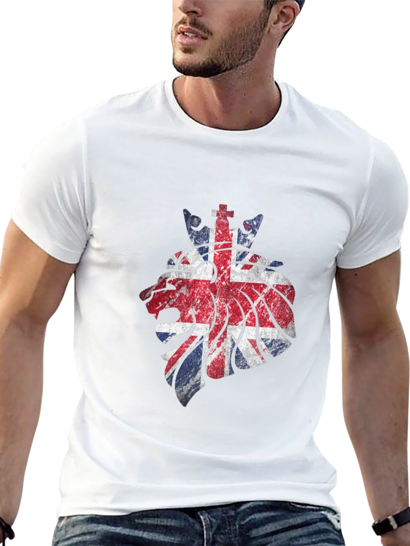 Union Jack Lion Graphic Tee - United Kingdom Pride