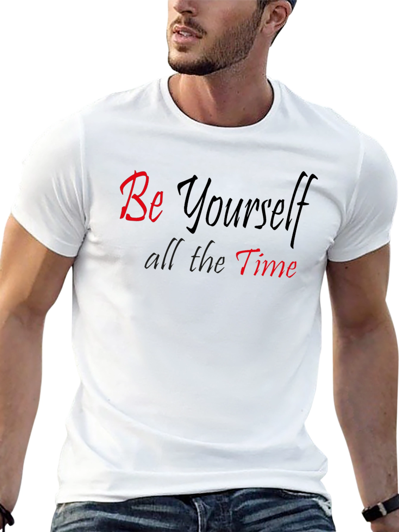 Be Yourself T-Shirt - Casual Graphic Tee