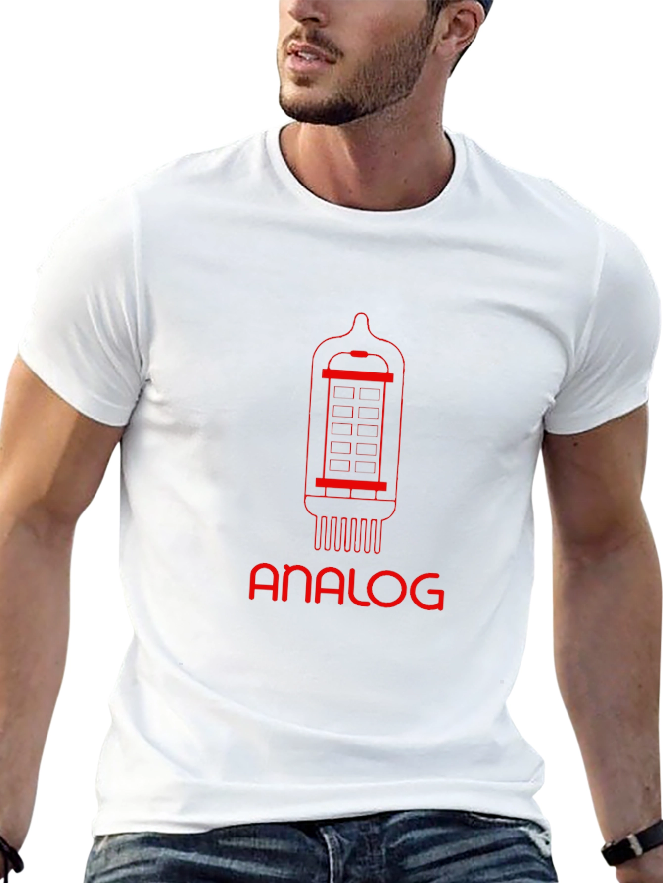 Analog Tube Graphic Tee - Retro Design