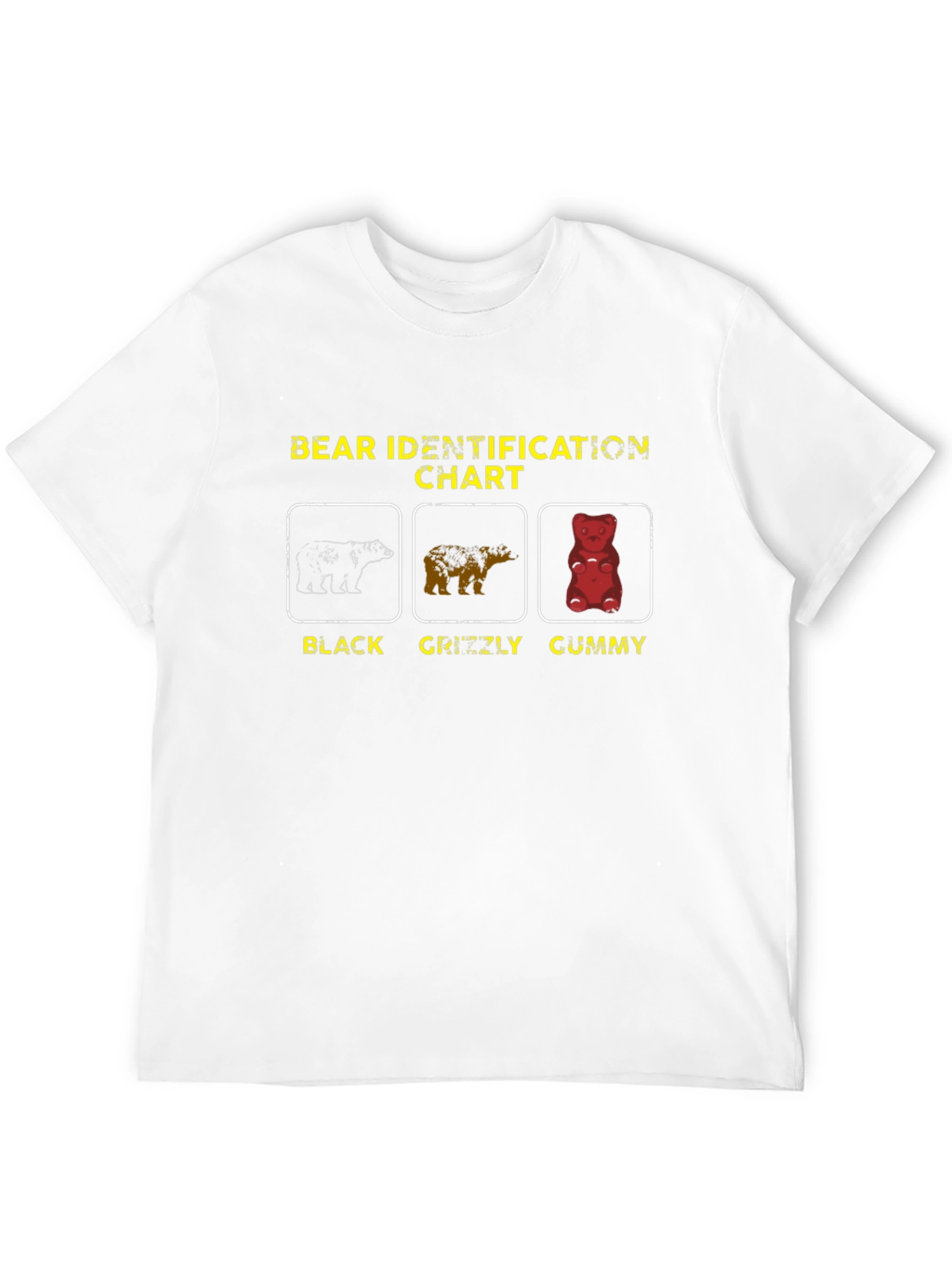 Bear Identification Chart Graphic T-Shirt