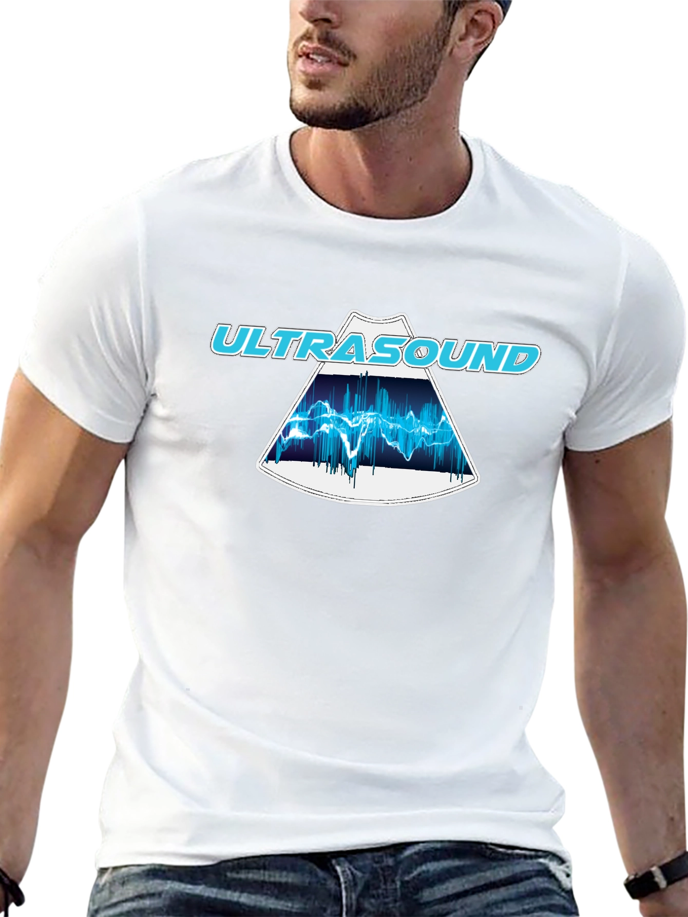 Ultrasound Graphic Tee - Cool Black T-Shirt