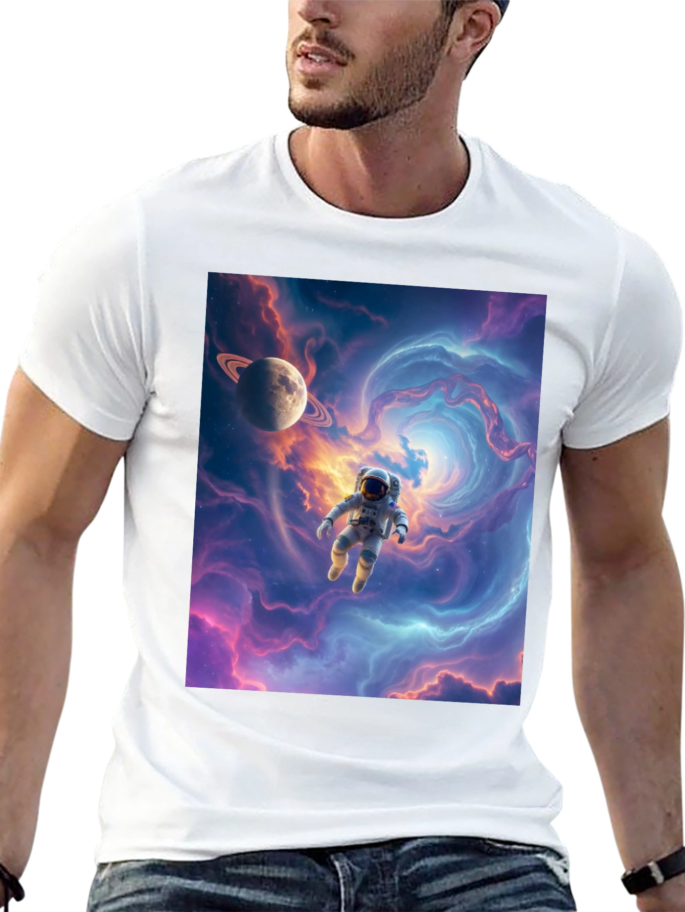 Astronaut Galaxy T-Shirt - Space Adventure Tee