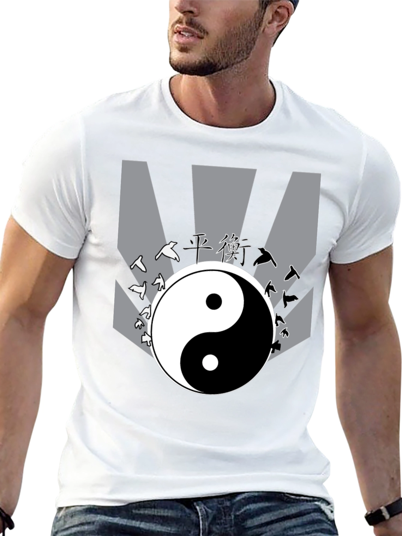 Yin Yang Balance Graphic T-Shirt
