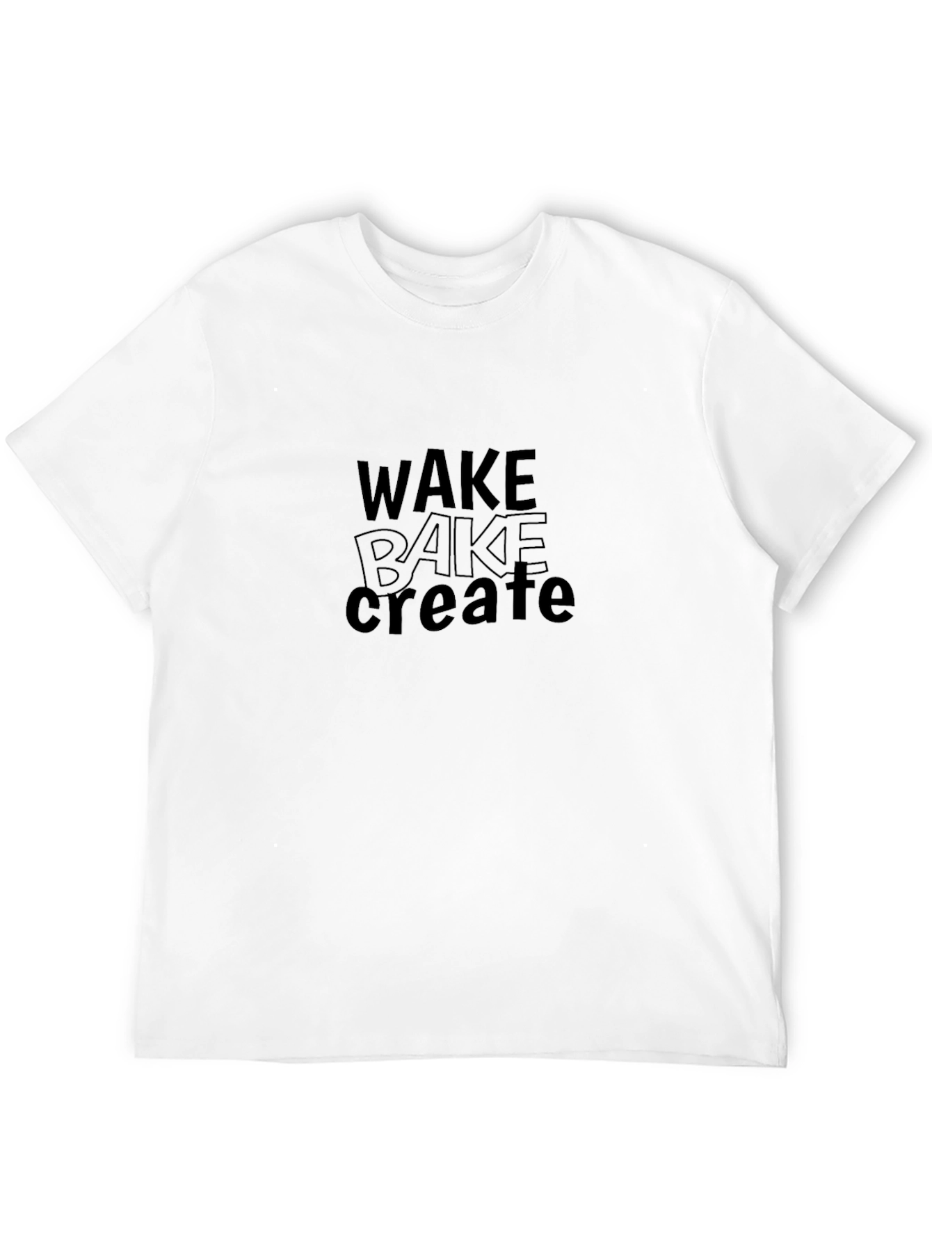 Wake Bake Create Black T-Shirt