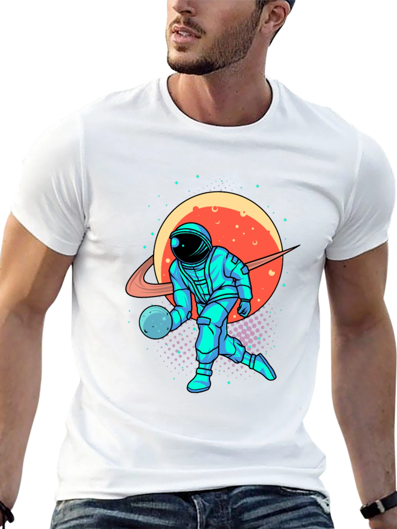 Astronaut Bowling T-Shirt
