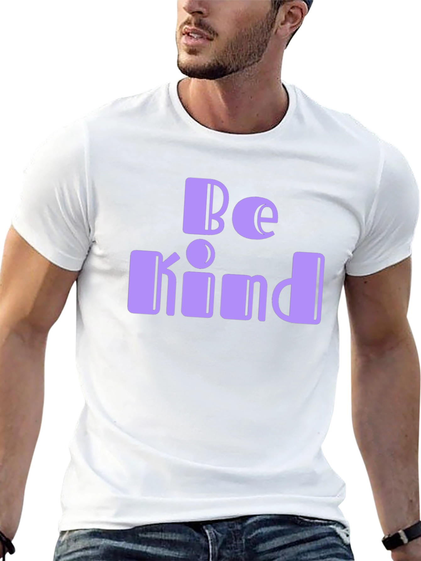 Be Kind Graphic Tee - Black Cotton Comfort