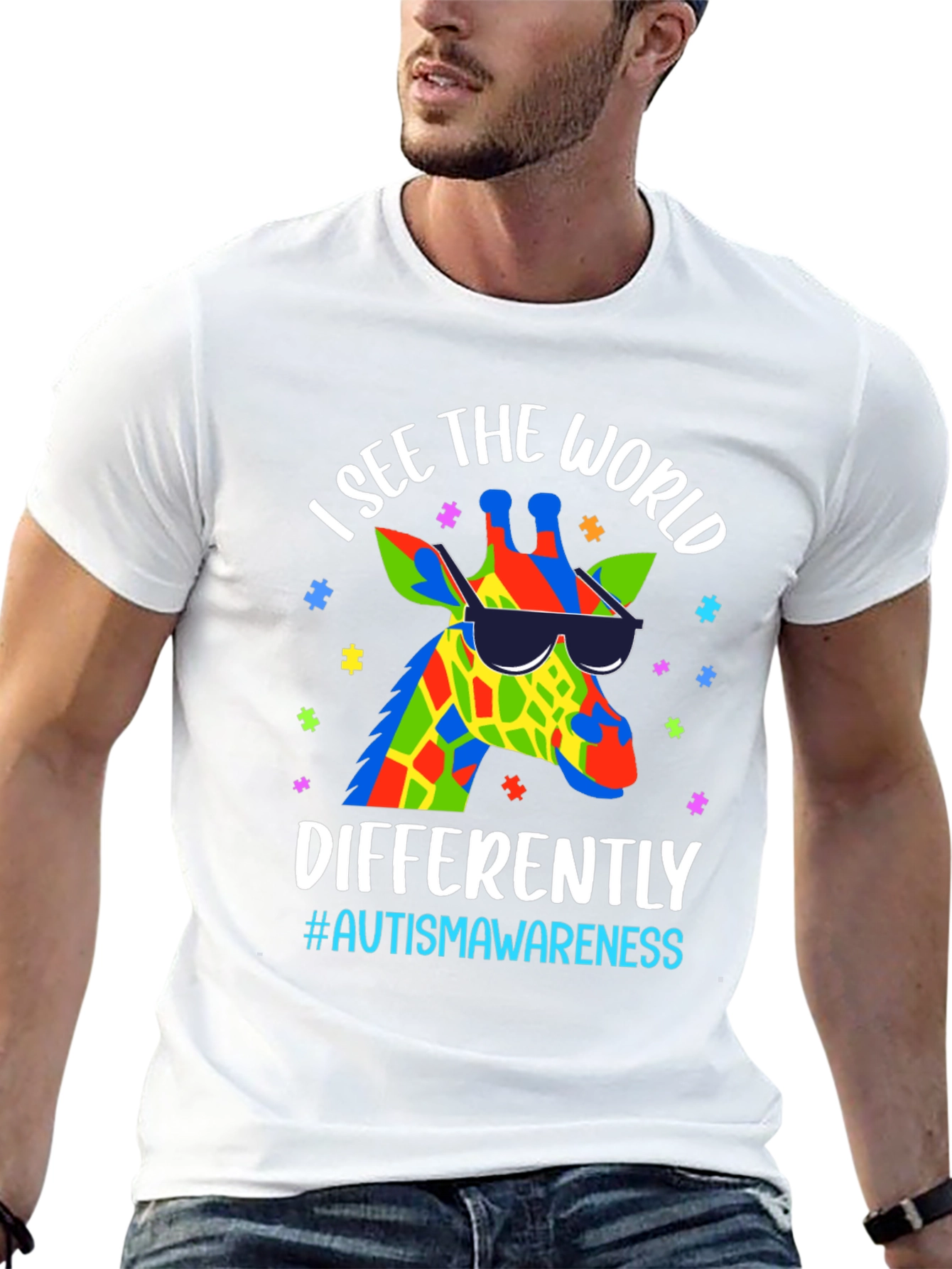 Autism Awareness Giraffe T-Shirt