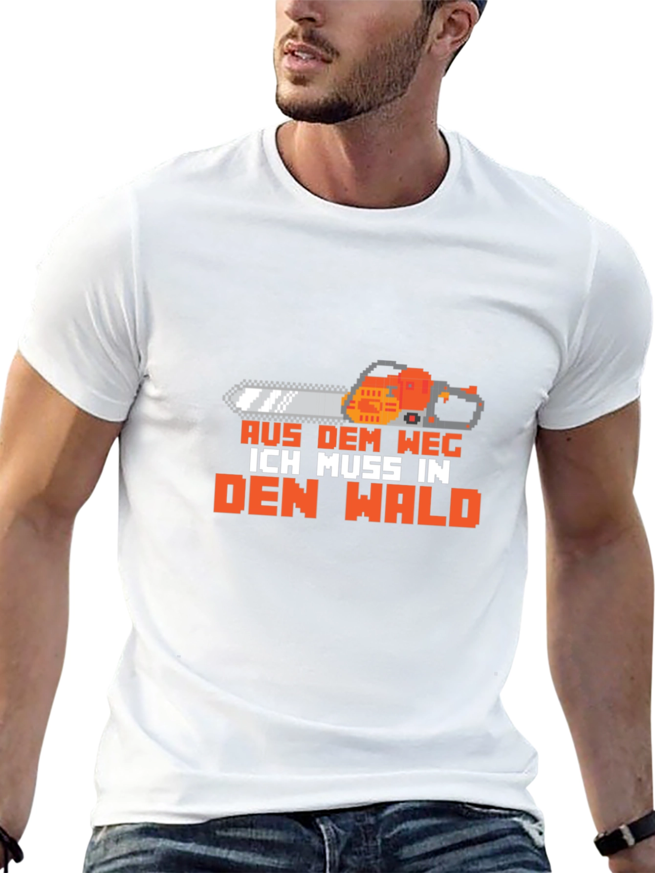 Aus Dem Weg Chainsaw Graphic T-Shirt