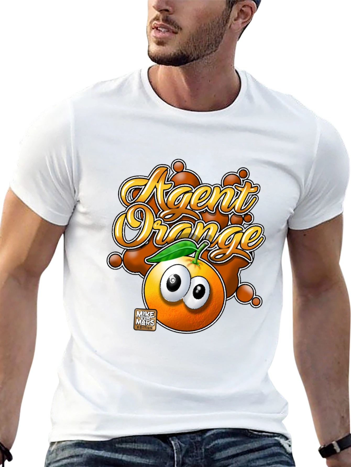 Agent Orange Graphic Print T-Shirt