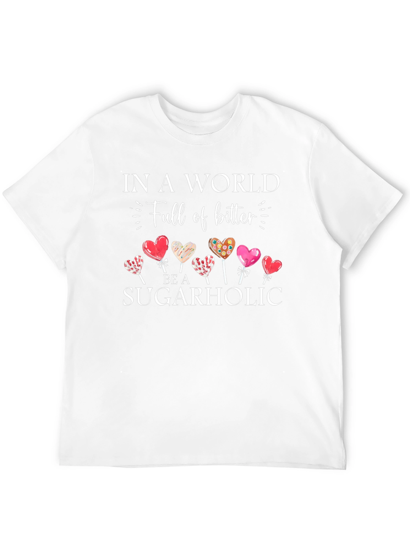 Sugarholic T-Shirt: Sweet Heart Lollipops
