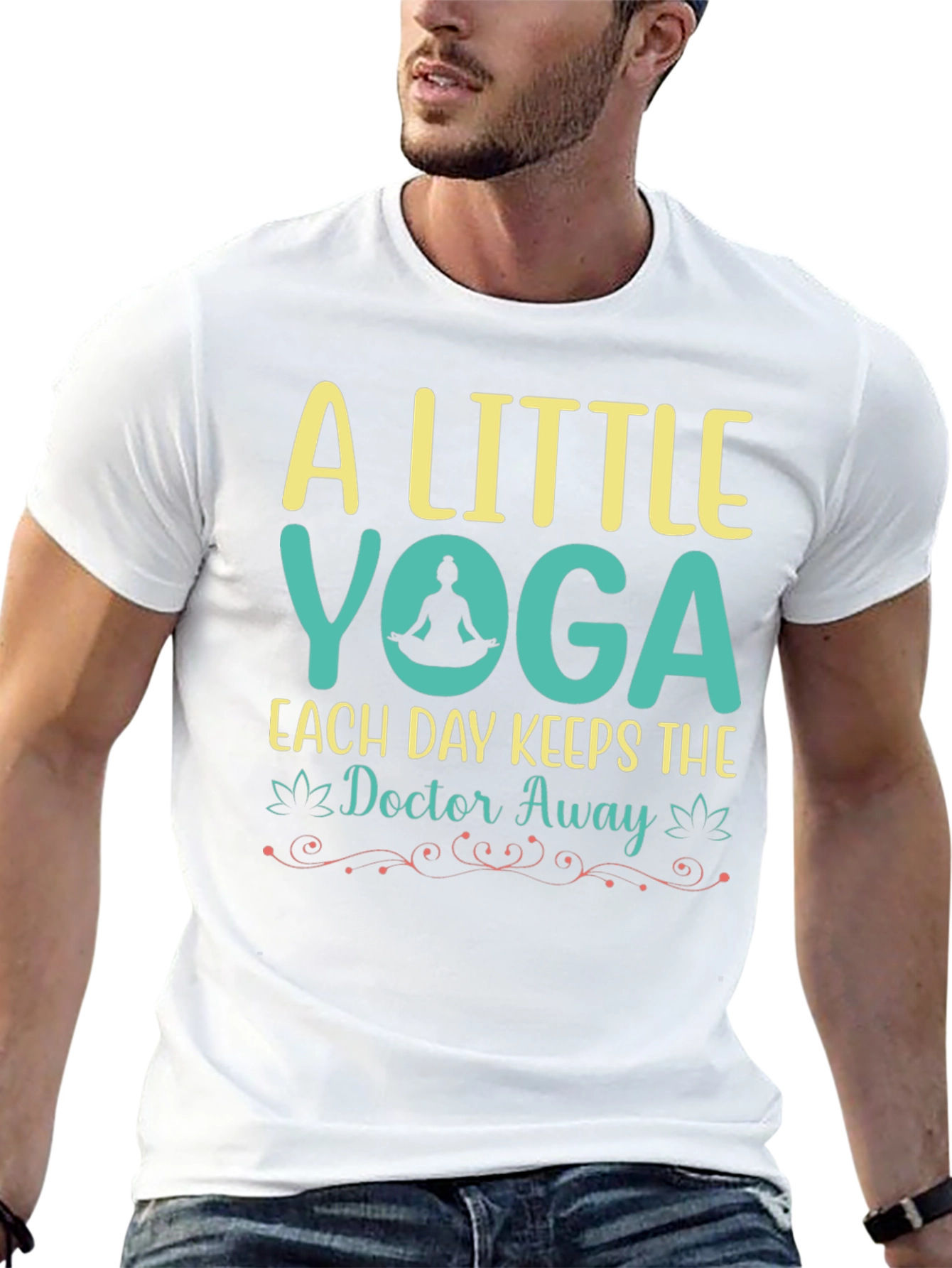 Yoga Graphic Tee: A Little Yoga Each Day