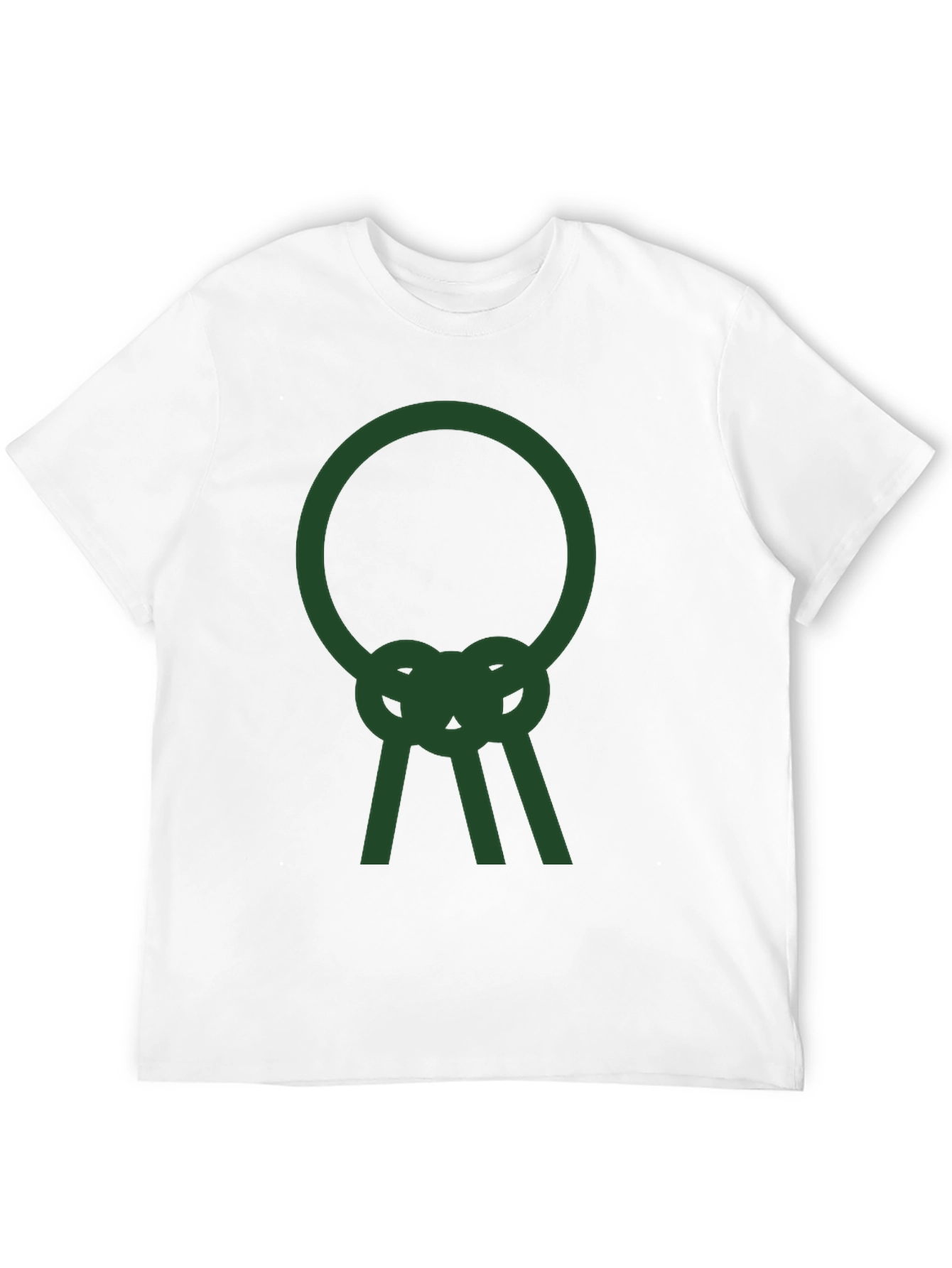 Abstract Symbol Graphic Tee - Casual Style