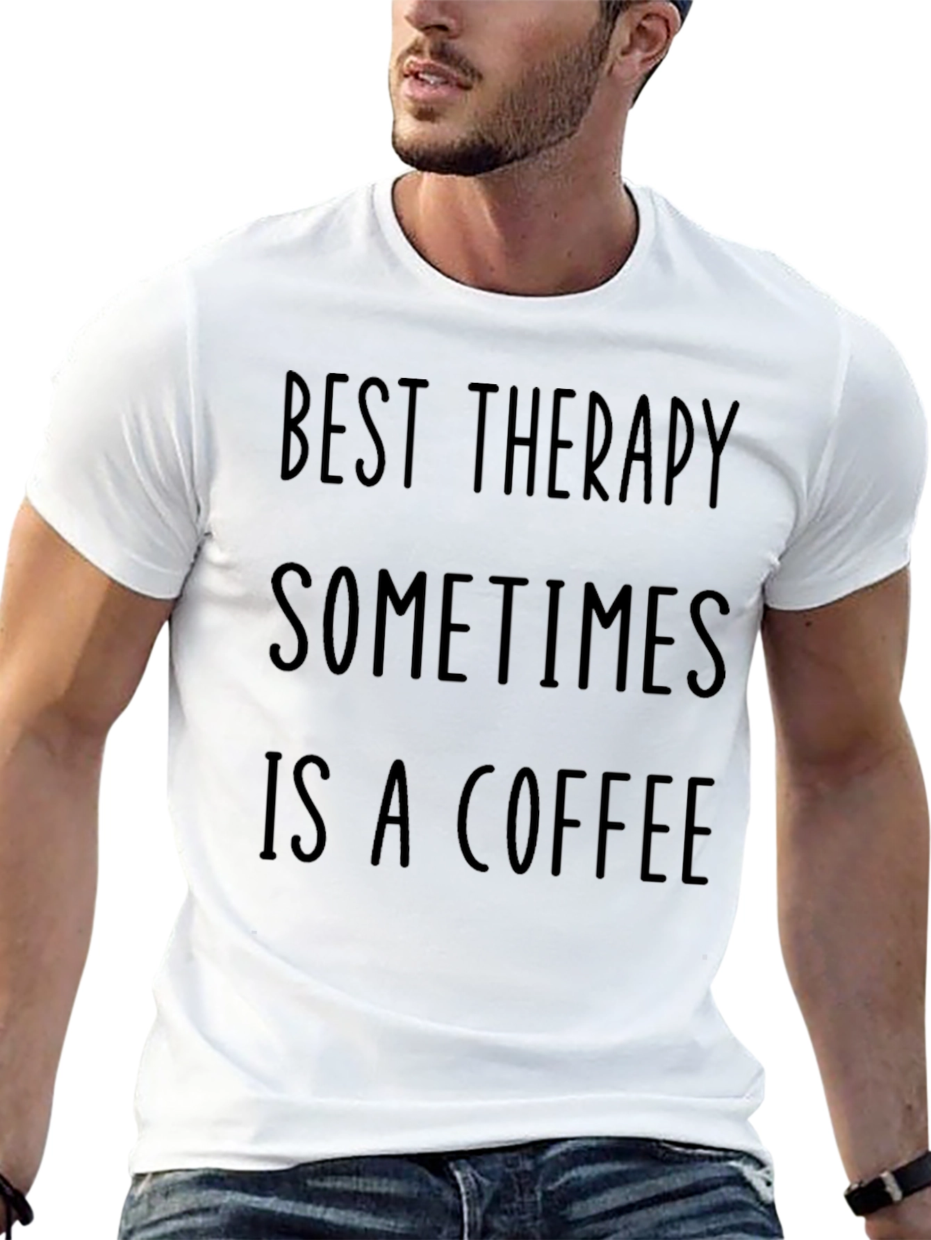 Best Therapy Coffee T-Shirt - Unisex Casual Tee