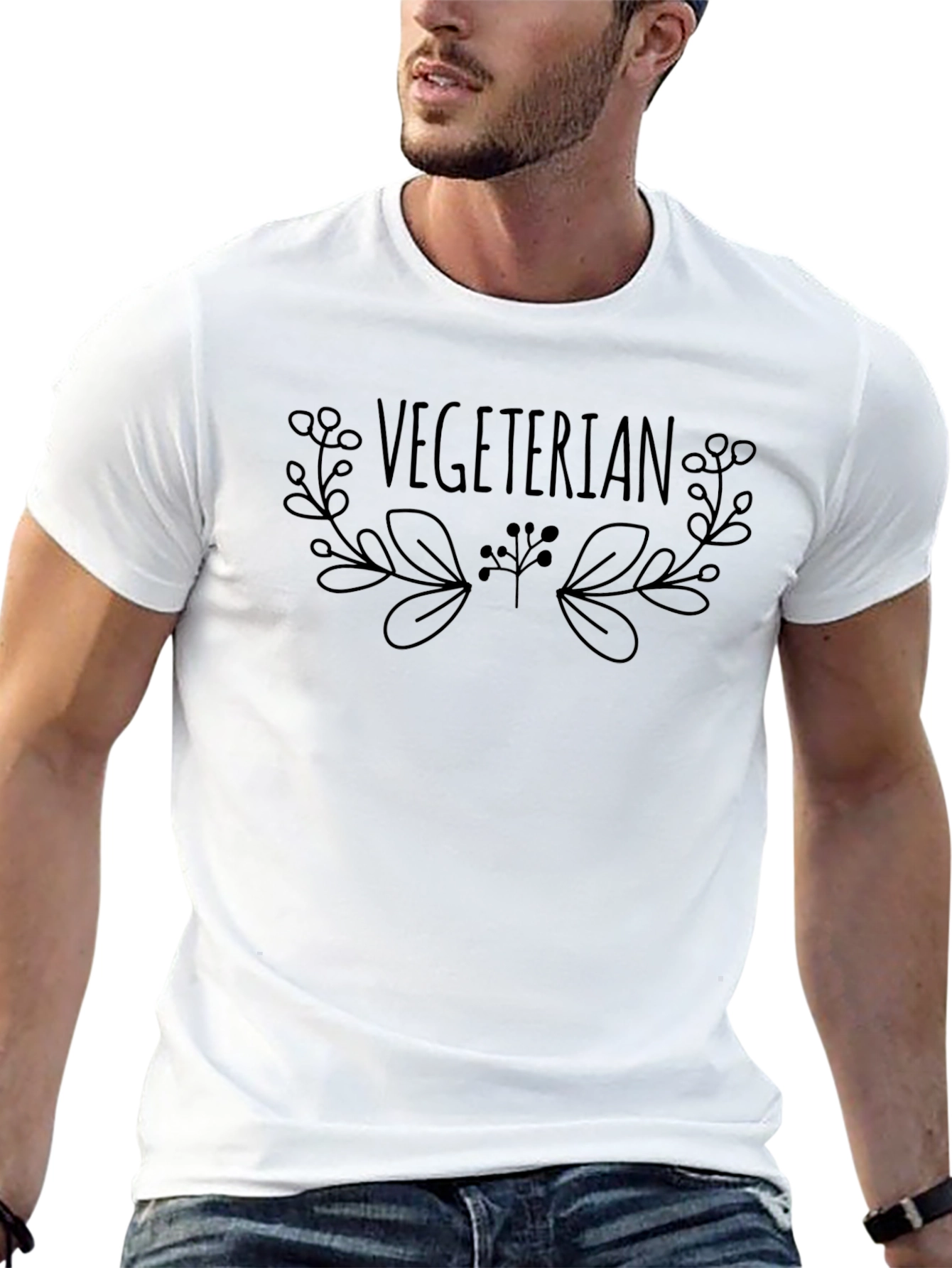 Vegetarian Graphic Tee - Stylish & Comfortable