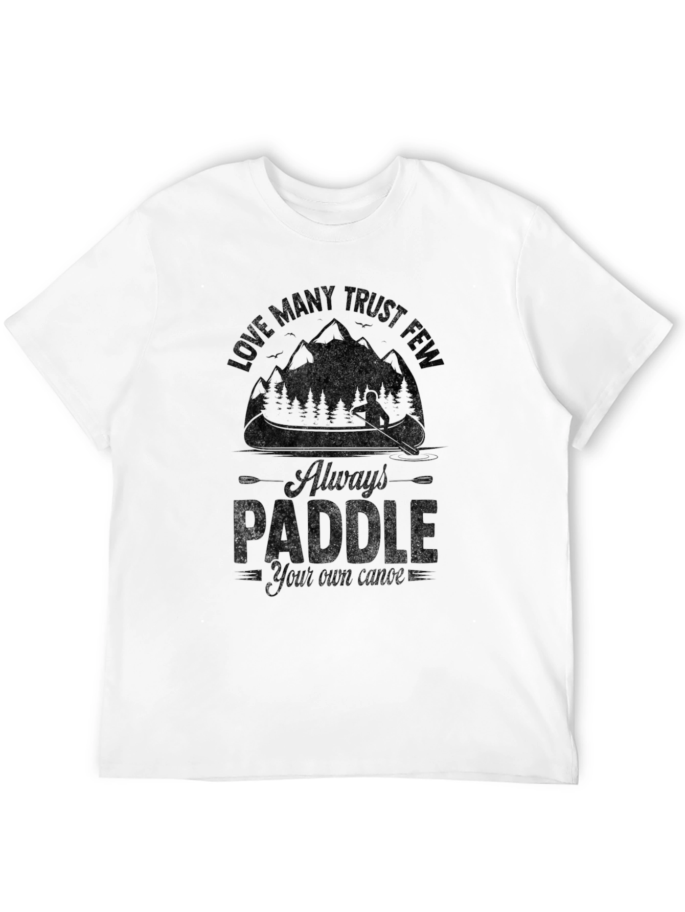 Always Paddle Graphic Tee - Mens Black T-Shirt