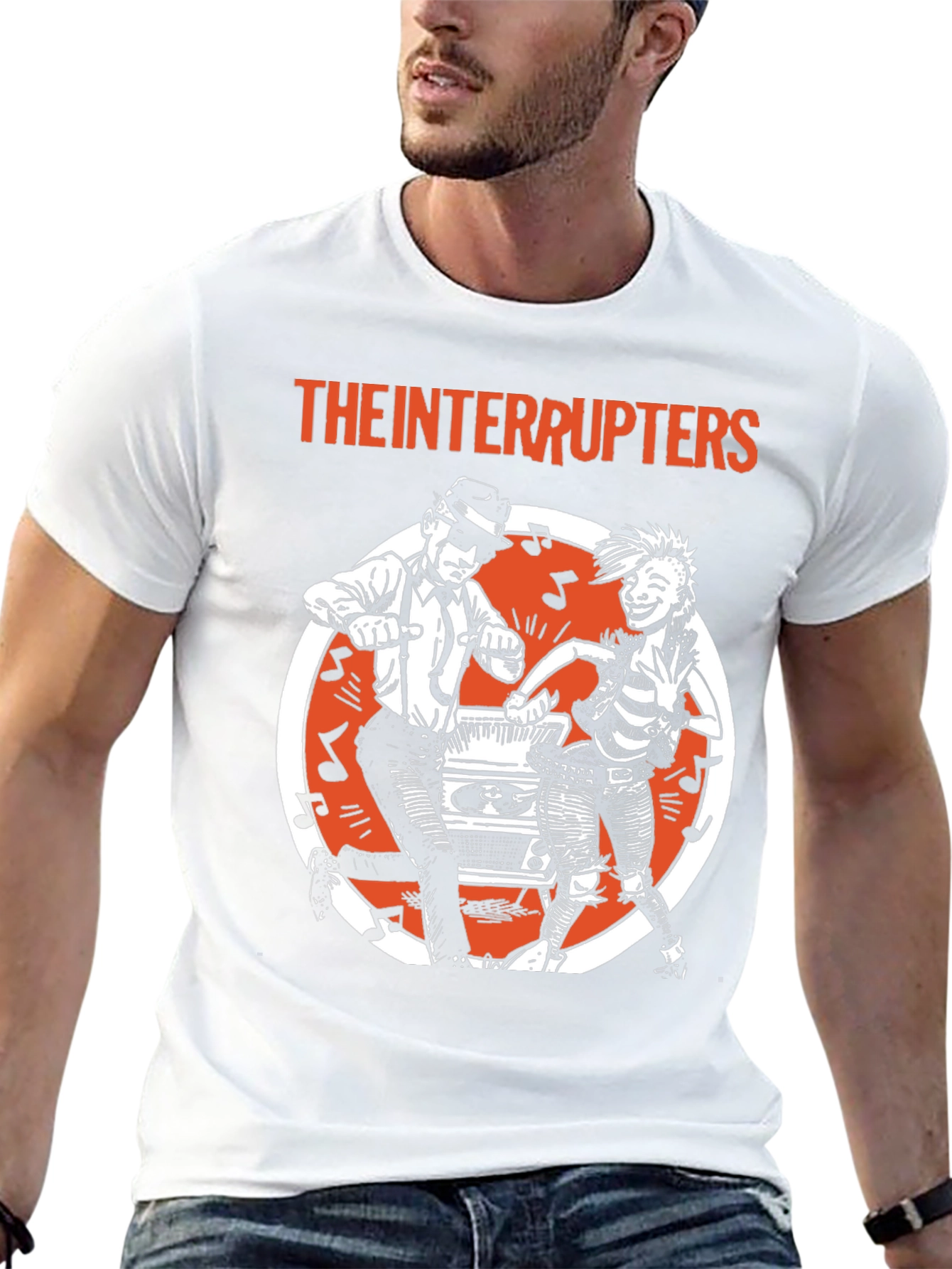 The Interrupters Band Graphic Tee - Black Cotton