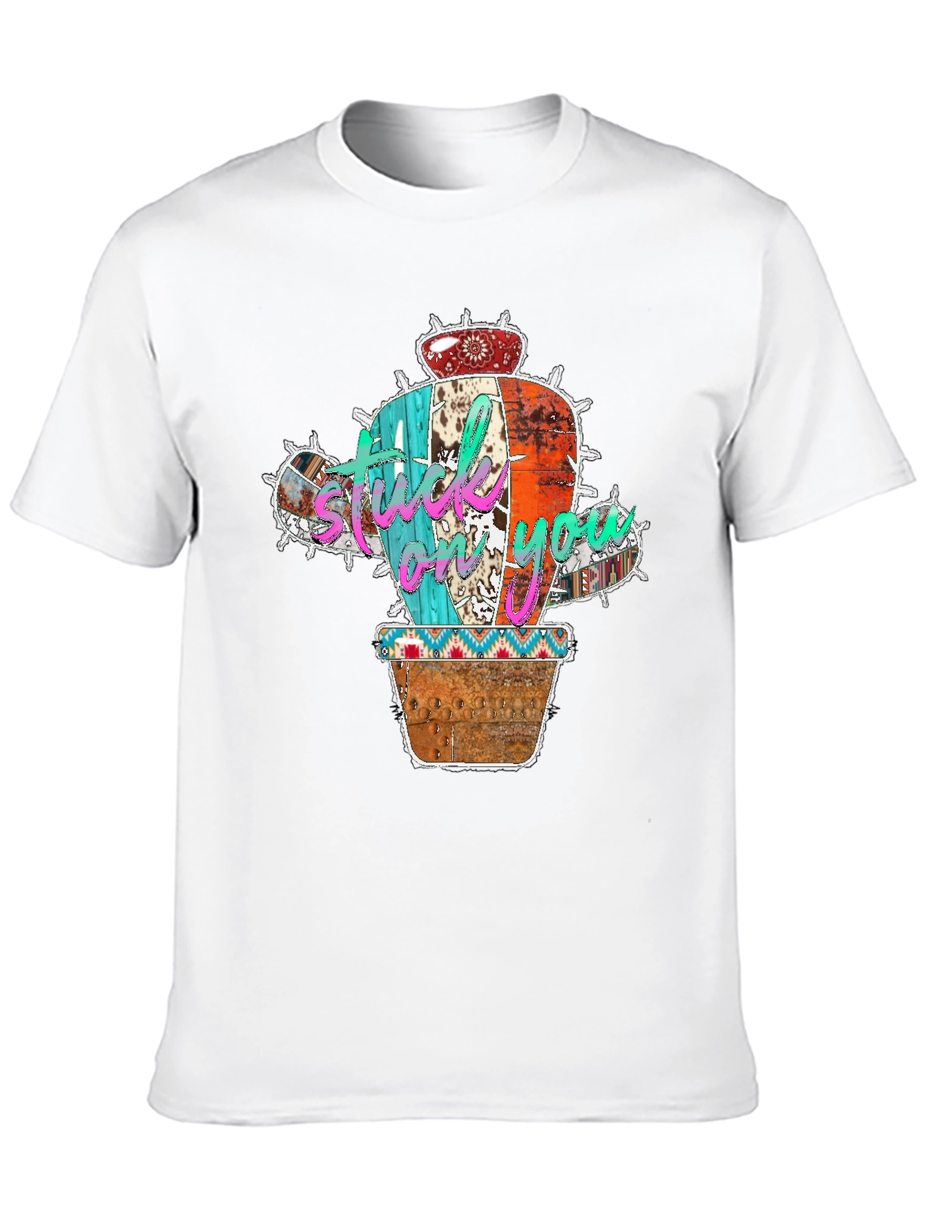 Stuck on You Cactus Graphic Tee