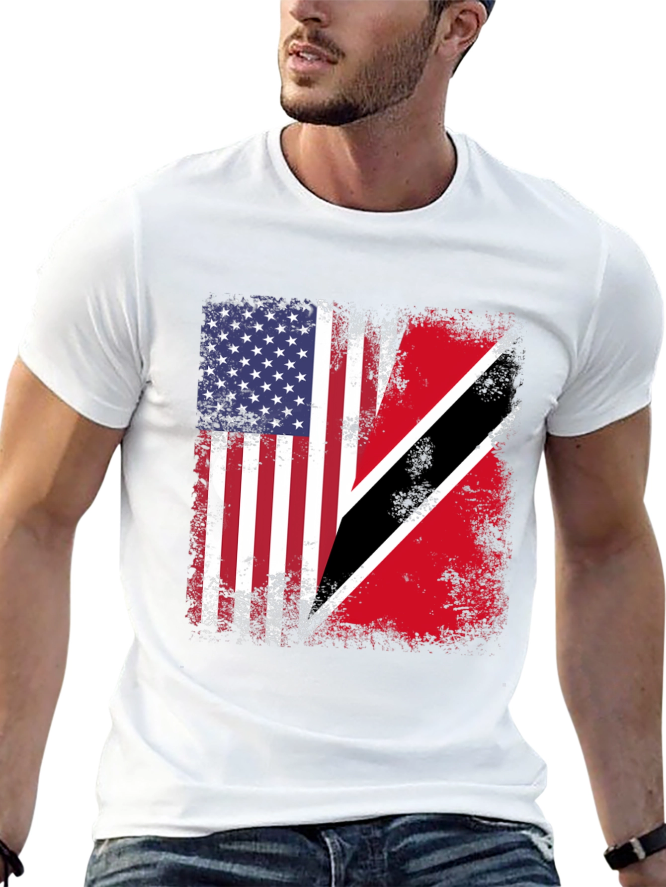 USA Trinidad & Tobago Flag T-Shirt