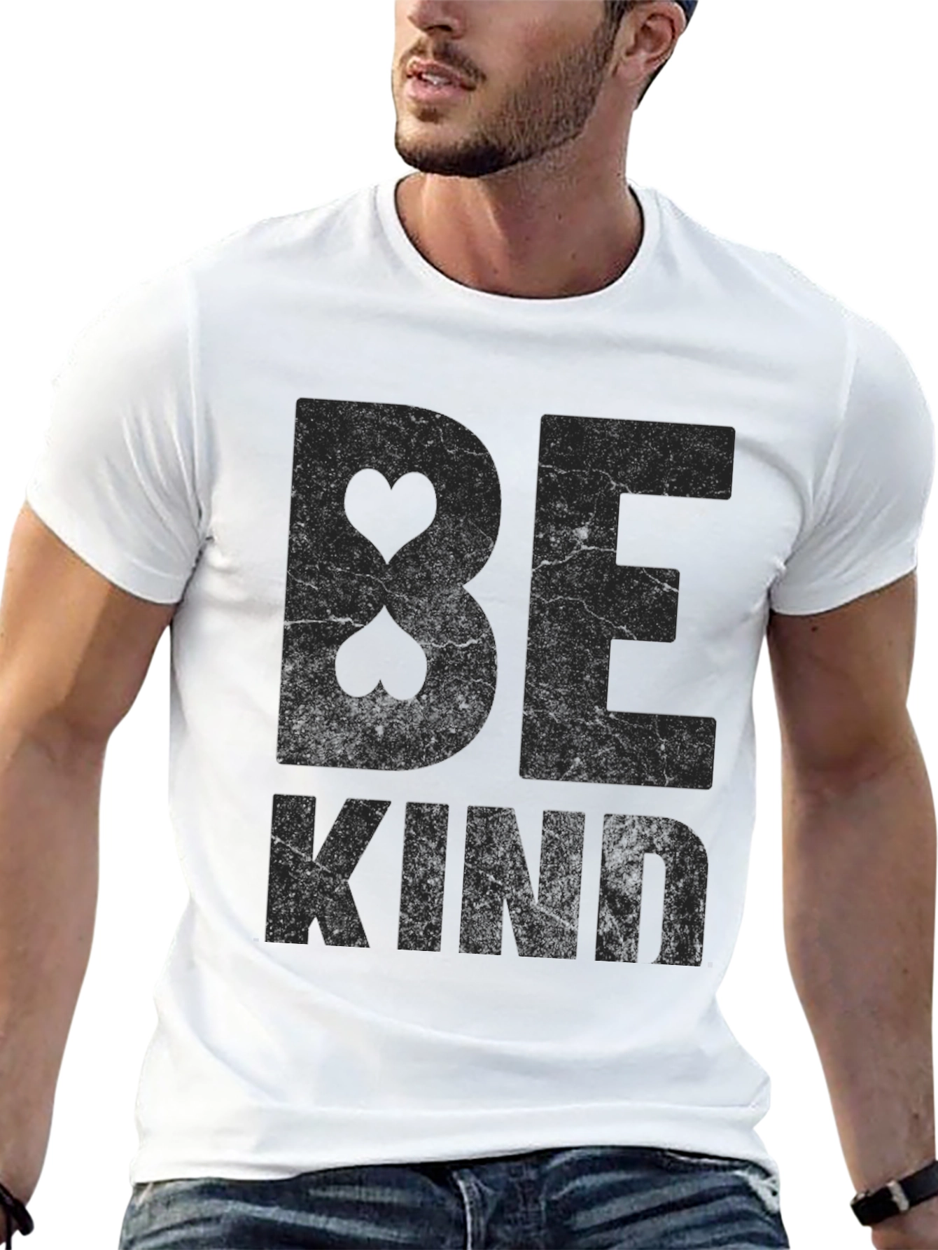 Be Kind Graphic Print Black T-Shirt