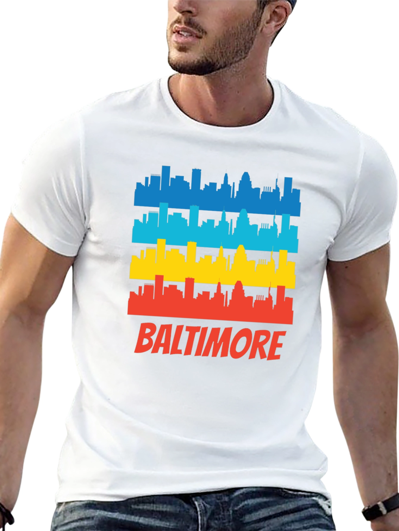 Baltimore Cityscape Graphic T-Shirt