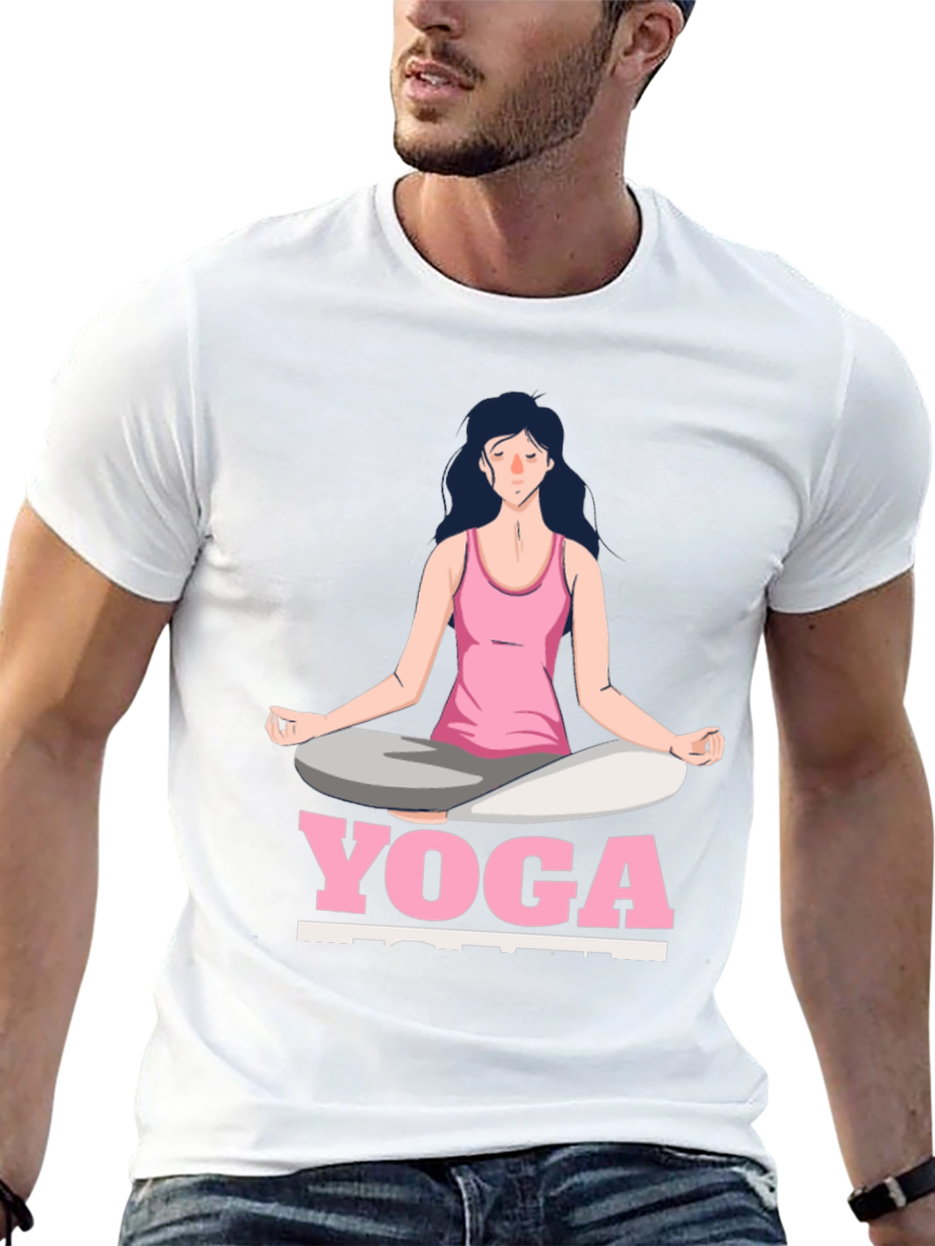 Yoga Pose Graphic T-Shirt - Zen Meditation Tee