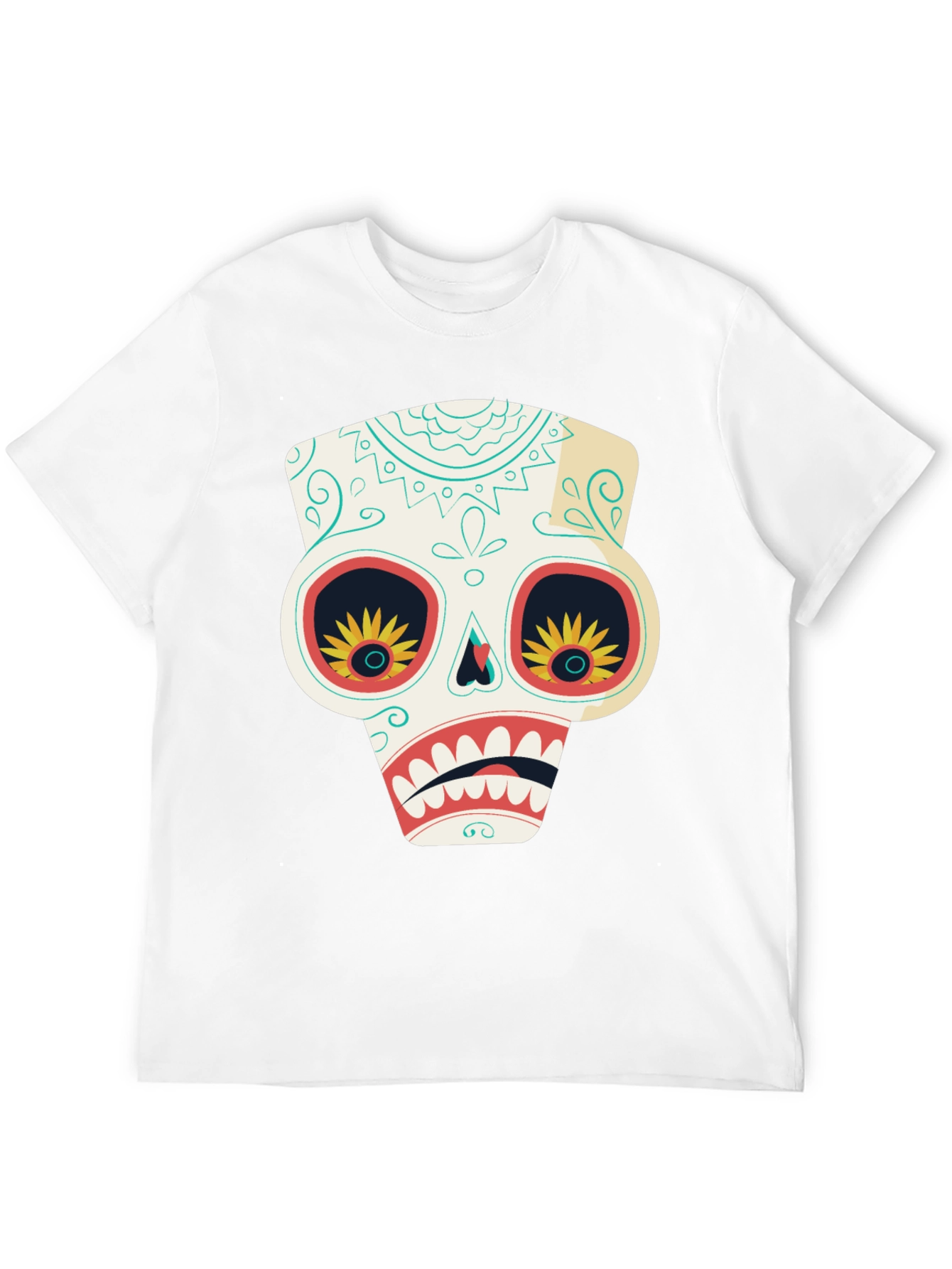Sugar Skull T-Shirt - Day of the Dead Style
