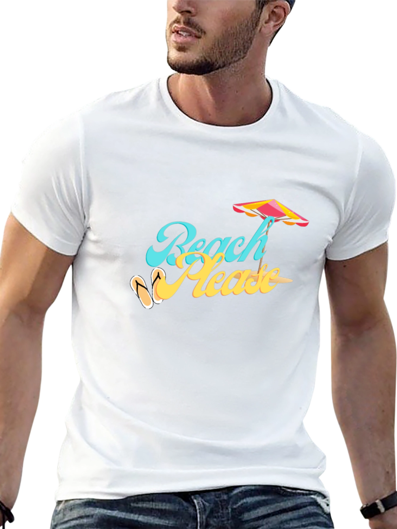 Beach Please T-Shirt Summer Vibes Tee