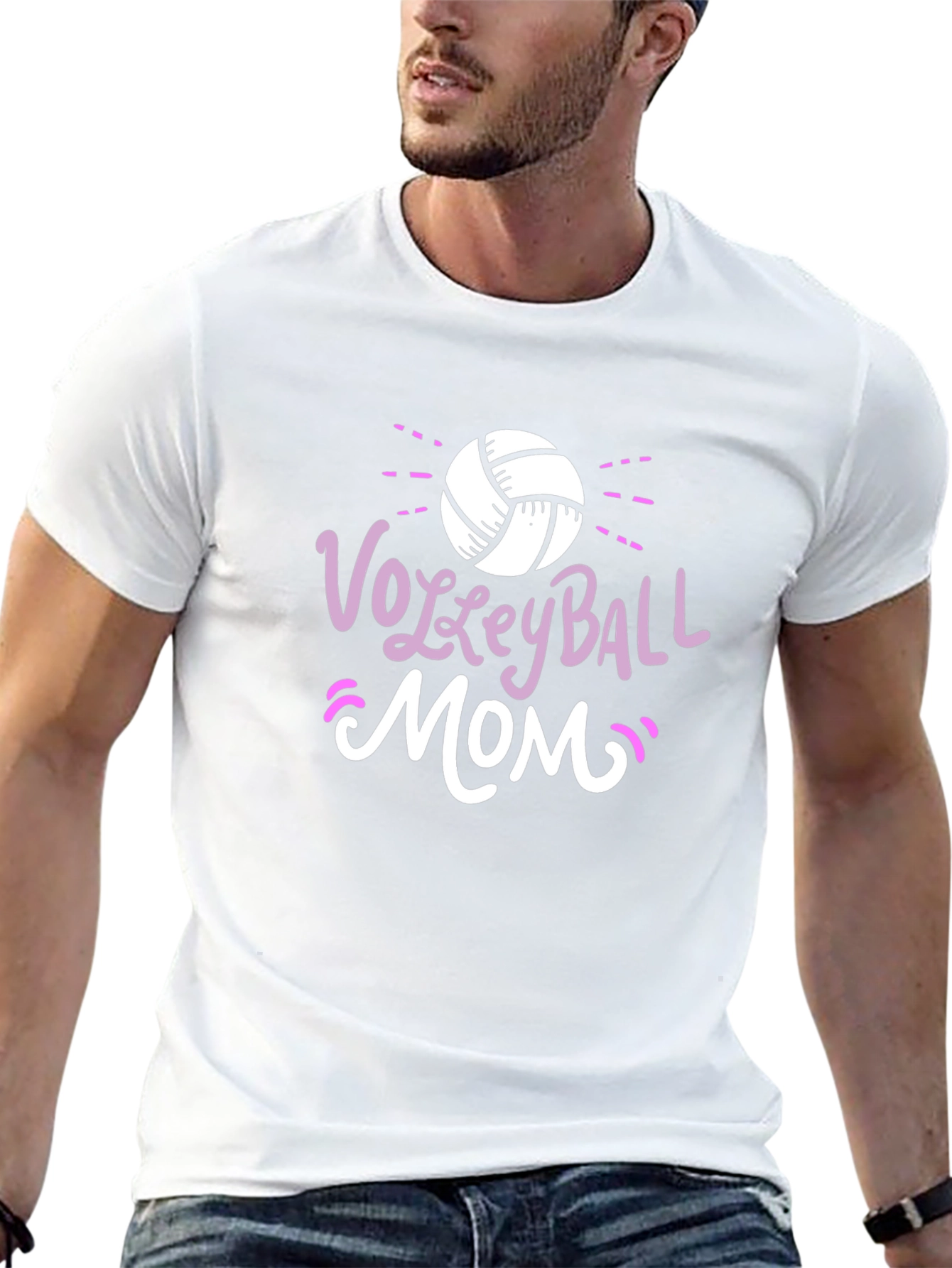 Volleyball Mom Graphic T-Shirt